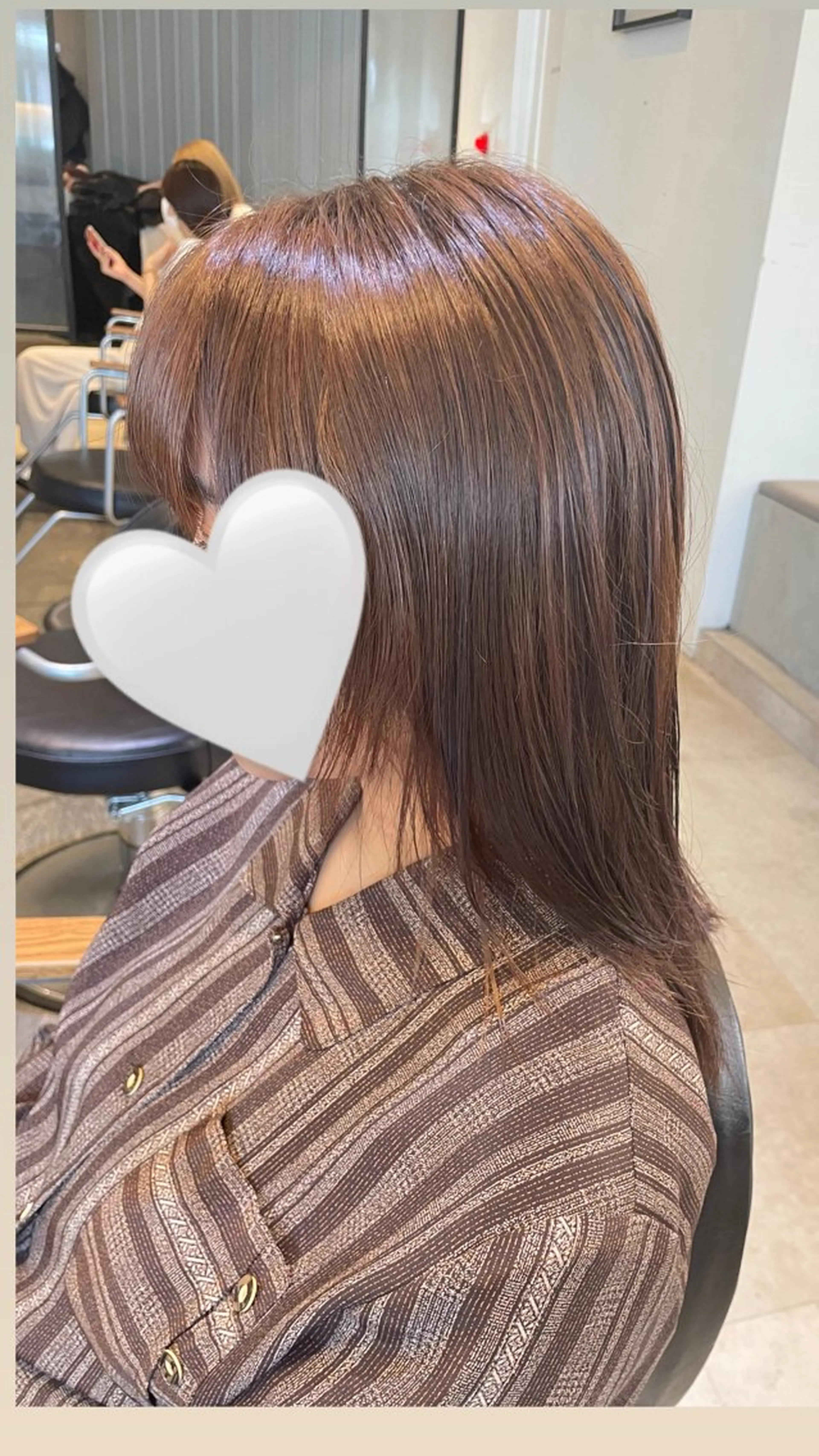 セミロング カラー ブラウンカラー 透明感カラー レイヤーカット 🌸大人可愛い yuzu🌸のヘアスタイル