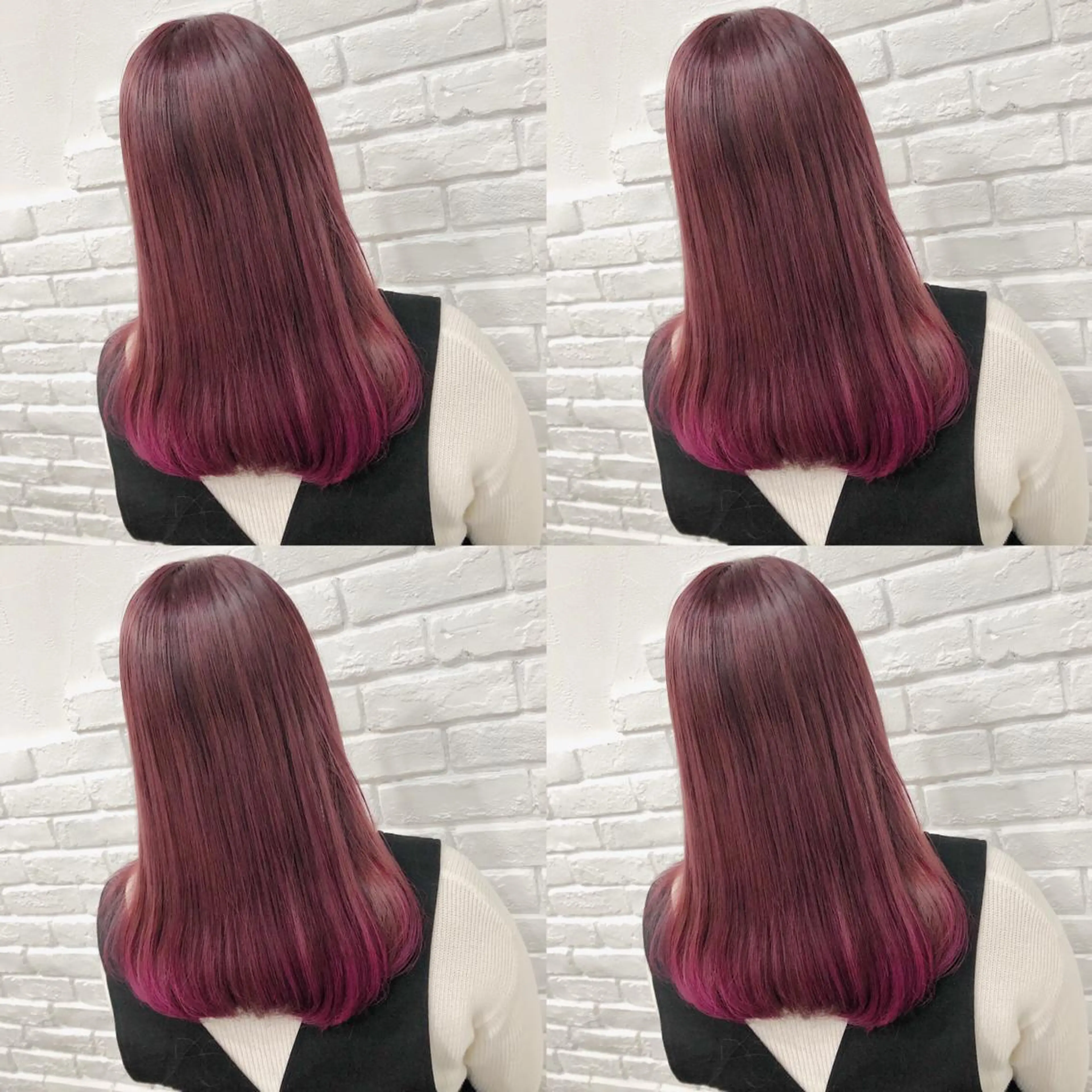 ロング カラー パーマ ヘアアレンジ メンズ キッズ ヘアカラー エクステ 💟Chloe原宿店 🩶ハイトーンのヘアスタイル