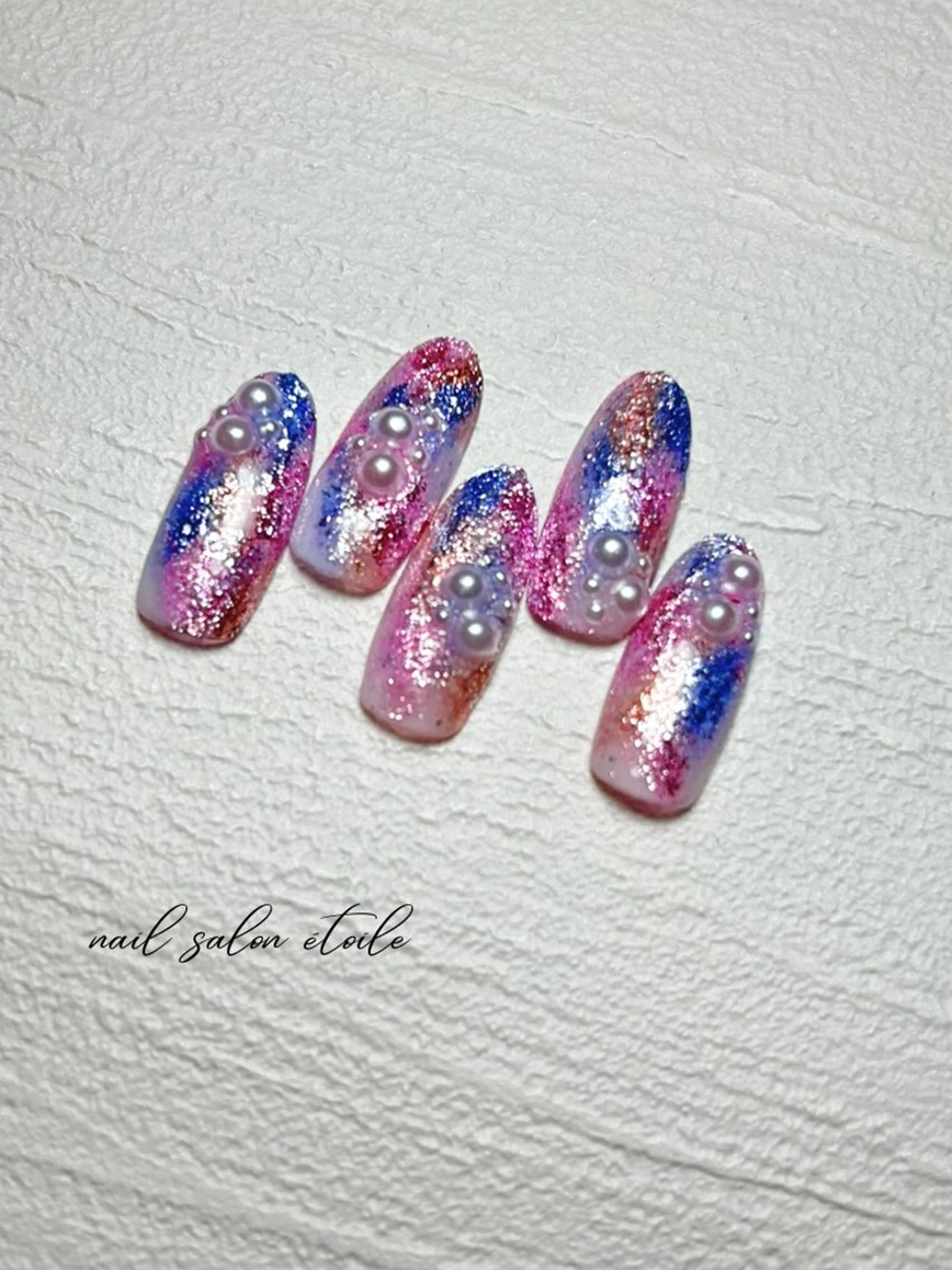 ネイル ラメ(グリッター) ハンドネイル nail salon étoileのネイルデザイン