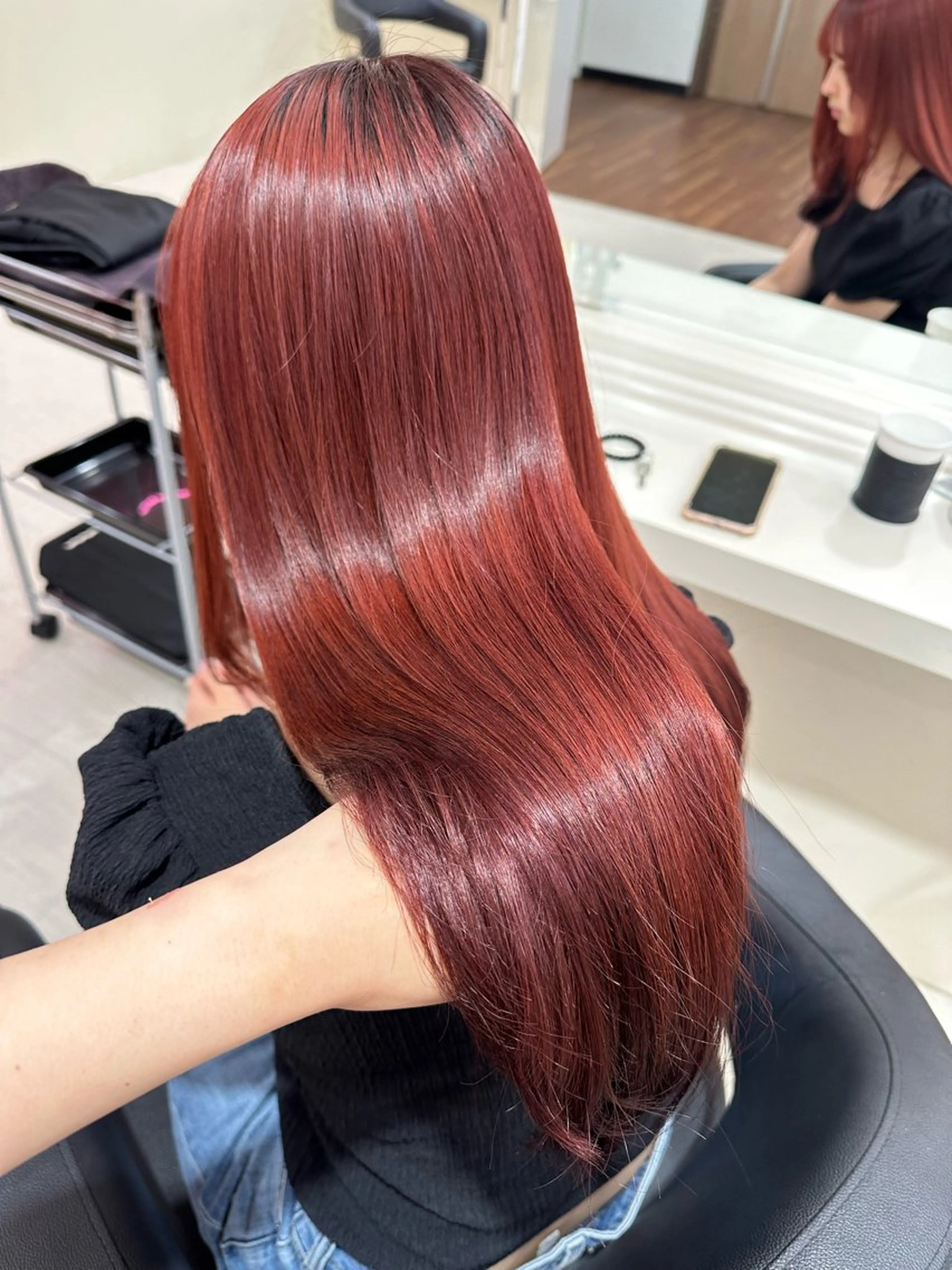 ロング カラー ヘアアレンジ ヘアカラー 🎀 yuuka🎀のヘアスタイル