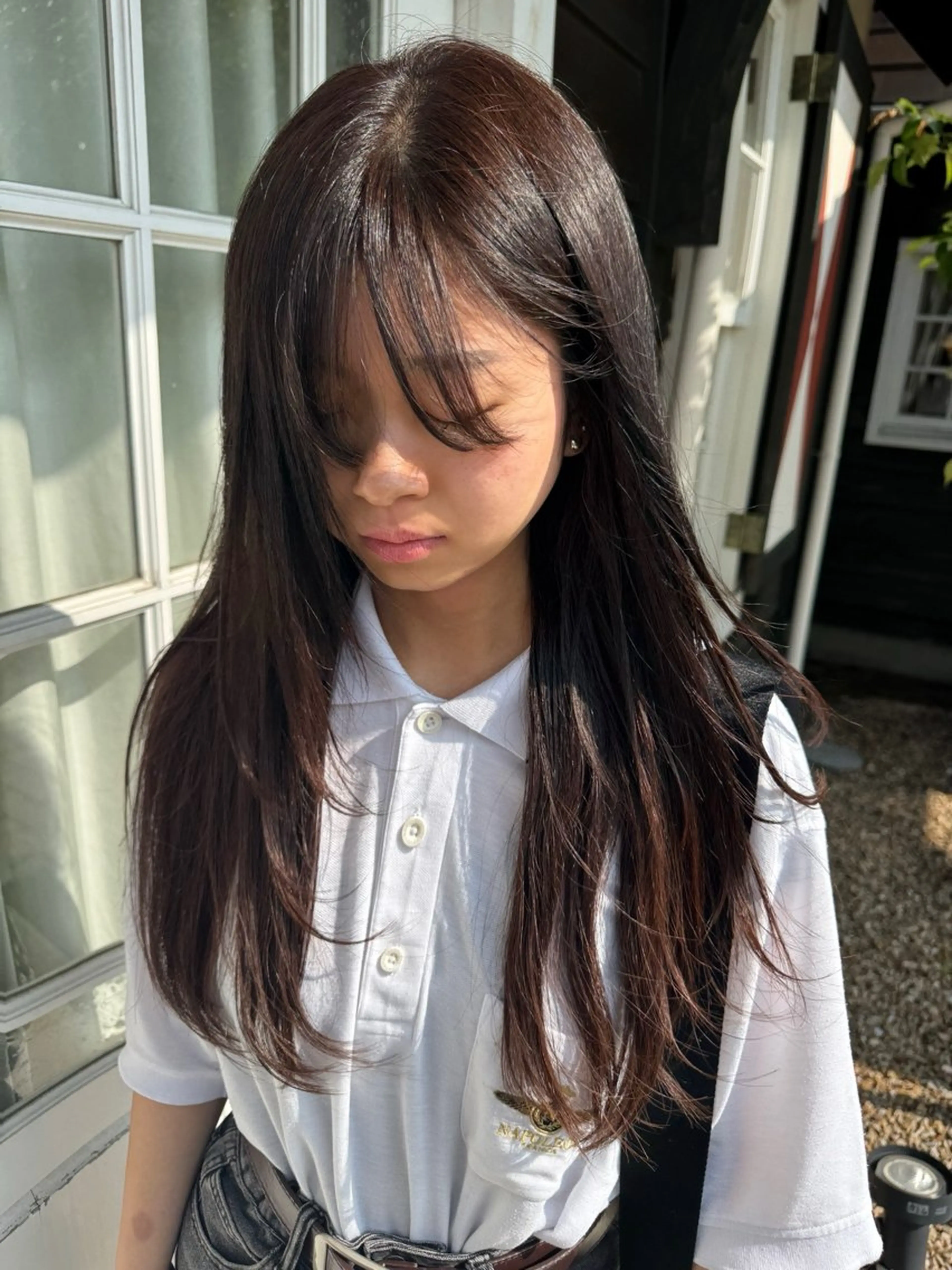 ロング カット ヘアカラー 鈴木 杏のヘアスタイル