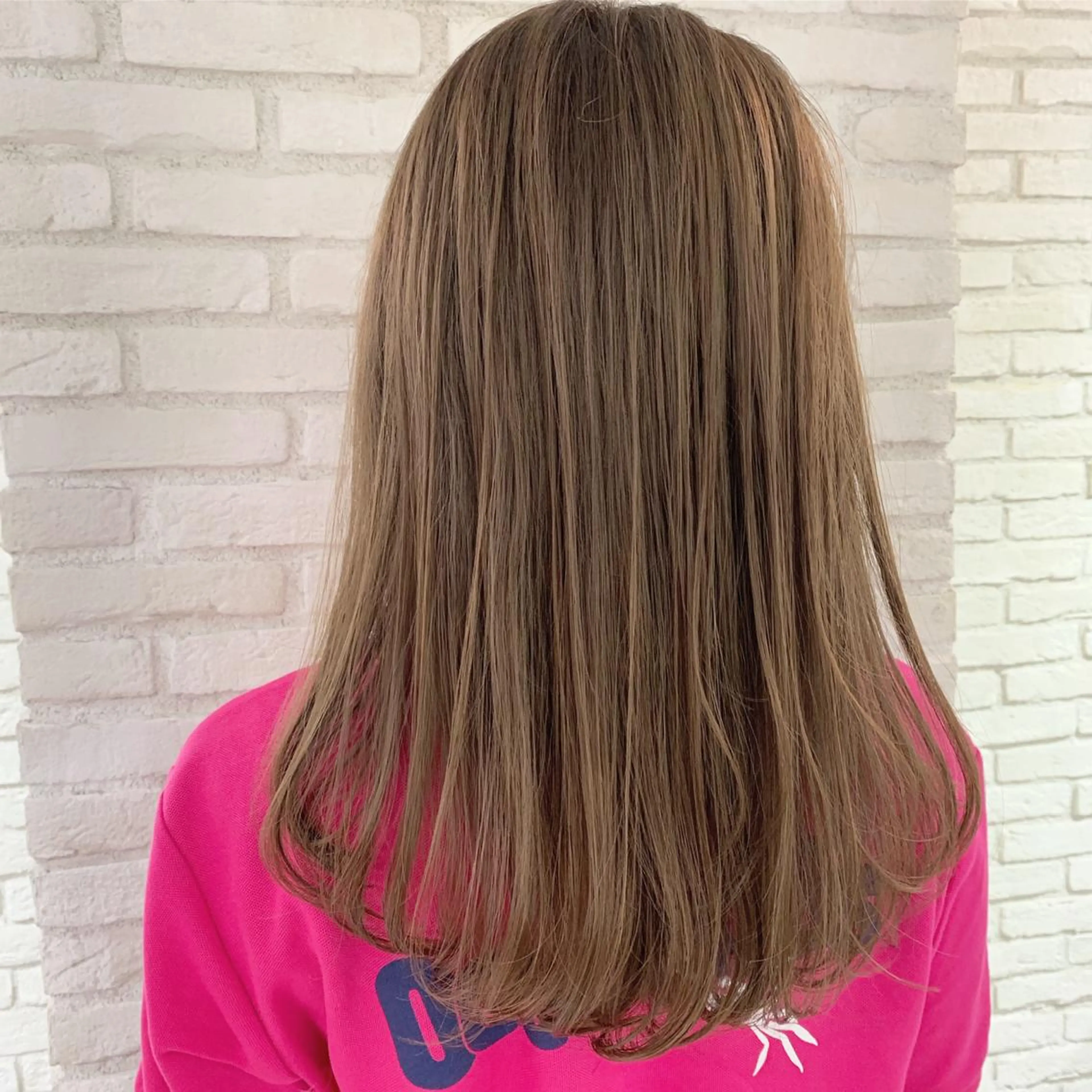 ロング カラー 顔周りカット 伊 杏のヘアスタイル