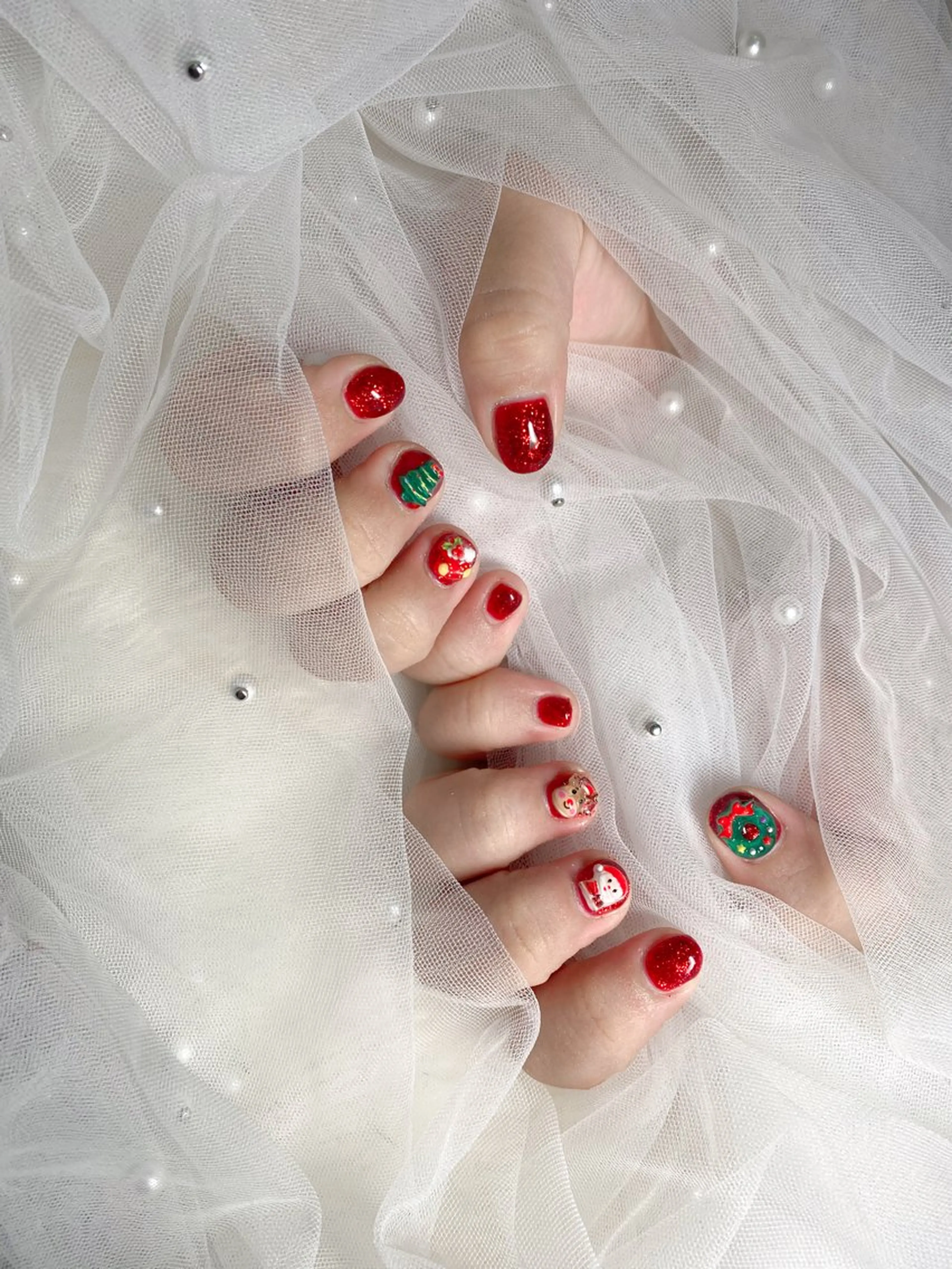 ネイル ハンドネイル KOKOA💟キラキ ラネイル✨難波すぐのネイルデザイン