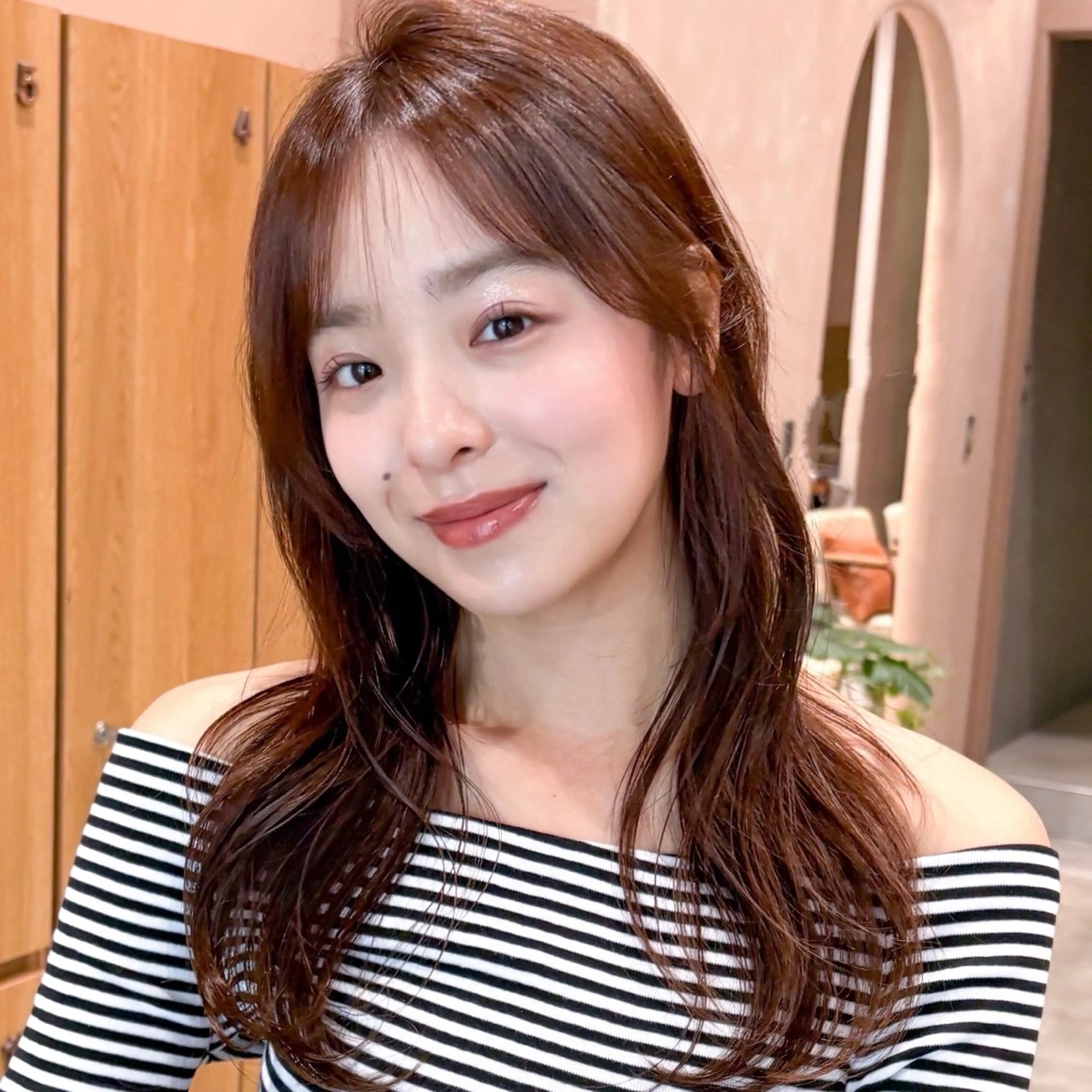 セミロング 🍏あおい 🍏 似合わせカラーのヘアスタイル
