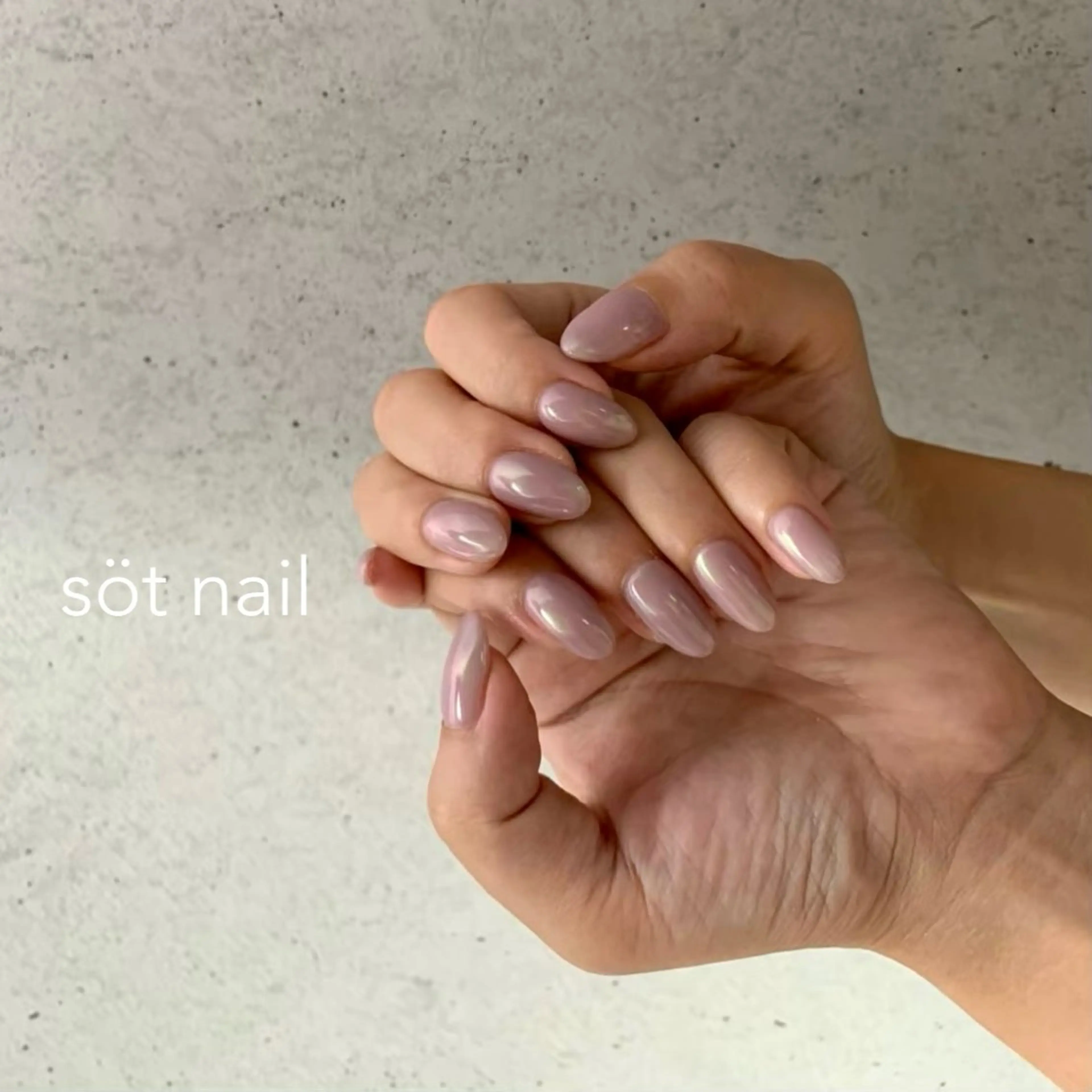 ネイル オーロラネイル 氷ネイル・うるうるネイル ハンドネイル söt nail所属・岡田 恵美のネイルデザイン