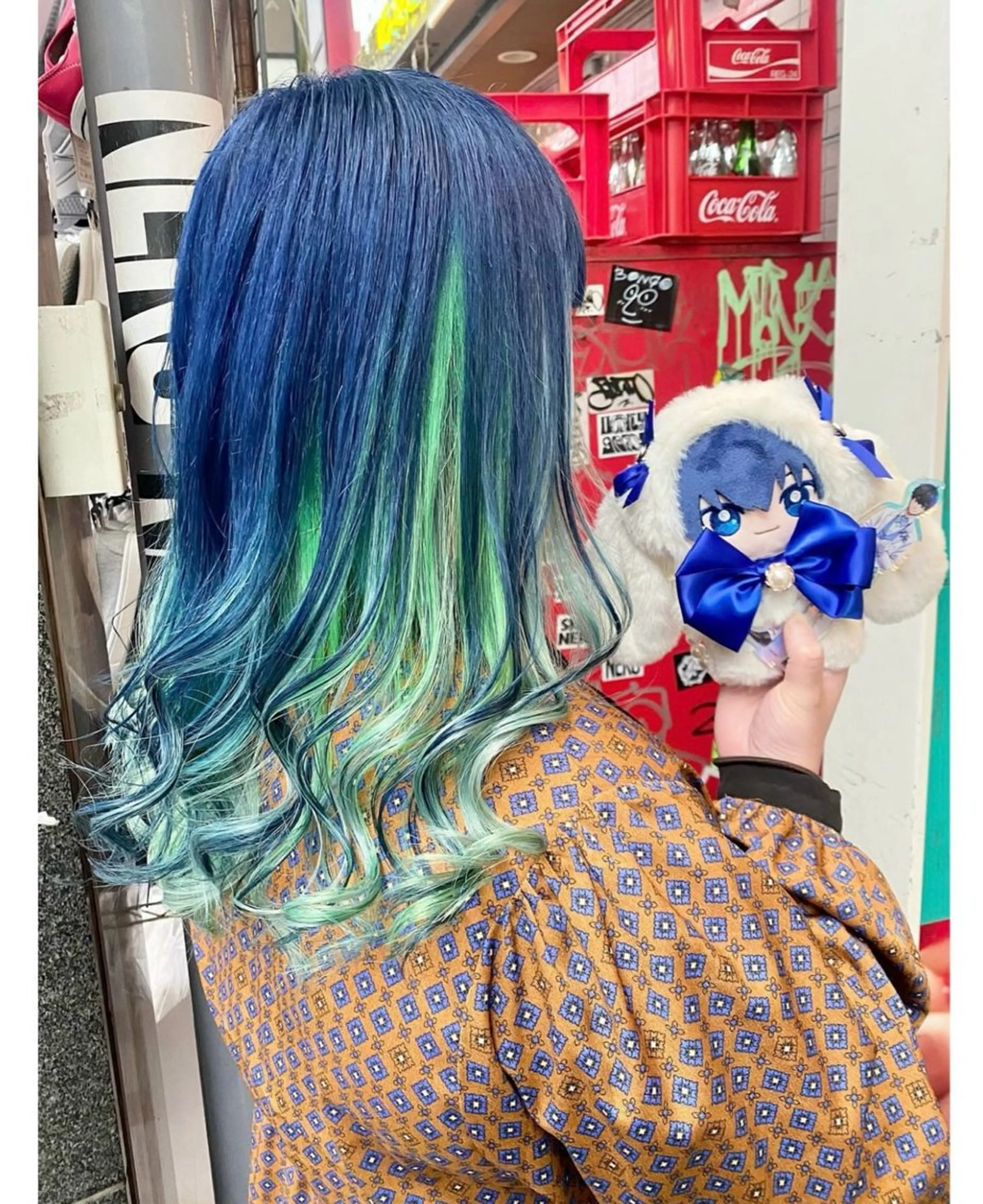 ミディアム カラー デザインカラー ヘアカラー GARU-ガル-所属・TSUNO🦖 派手髪/オタク美容師のヘアスタイル