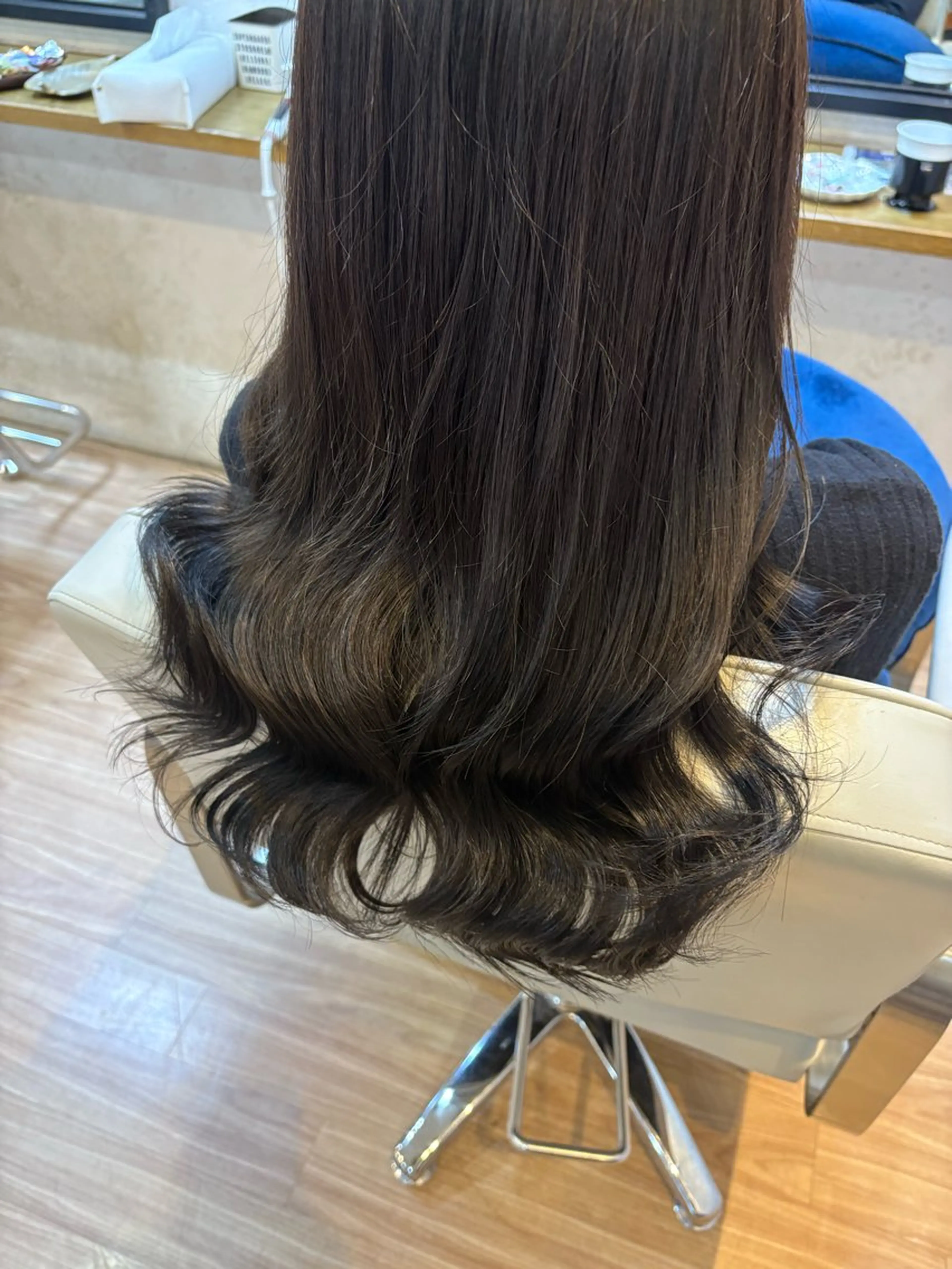 セミロング カット ヘアカラー トリートメント IRICO たまプラーザ所属・韓国ヘアー🇰🇷 MIWAのヘアスタイル