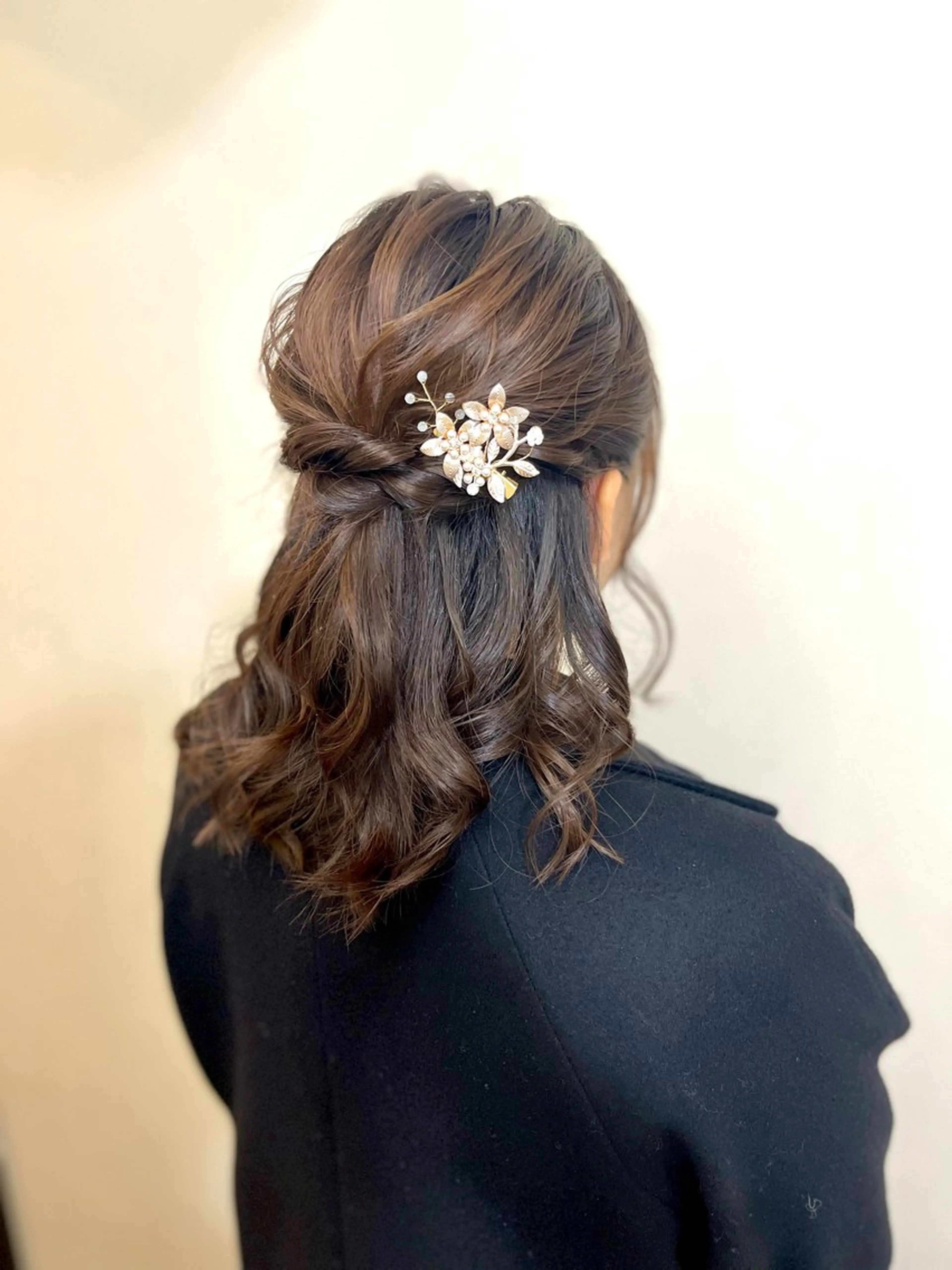 ヘアアレンジ ハーフアップ ヘアセット 似合わせヘアメイク 💐オダギリチアキのヘアスタイル