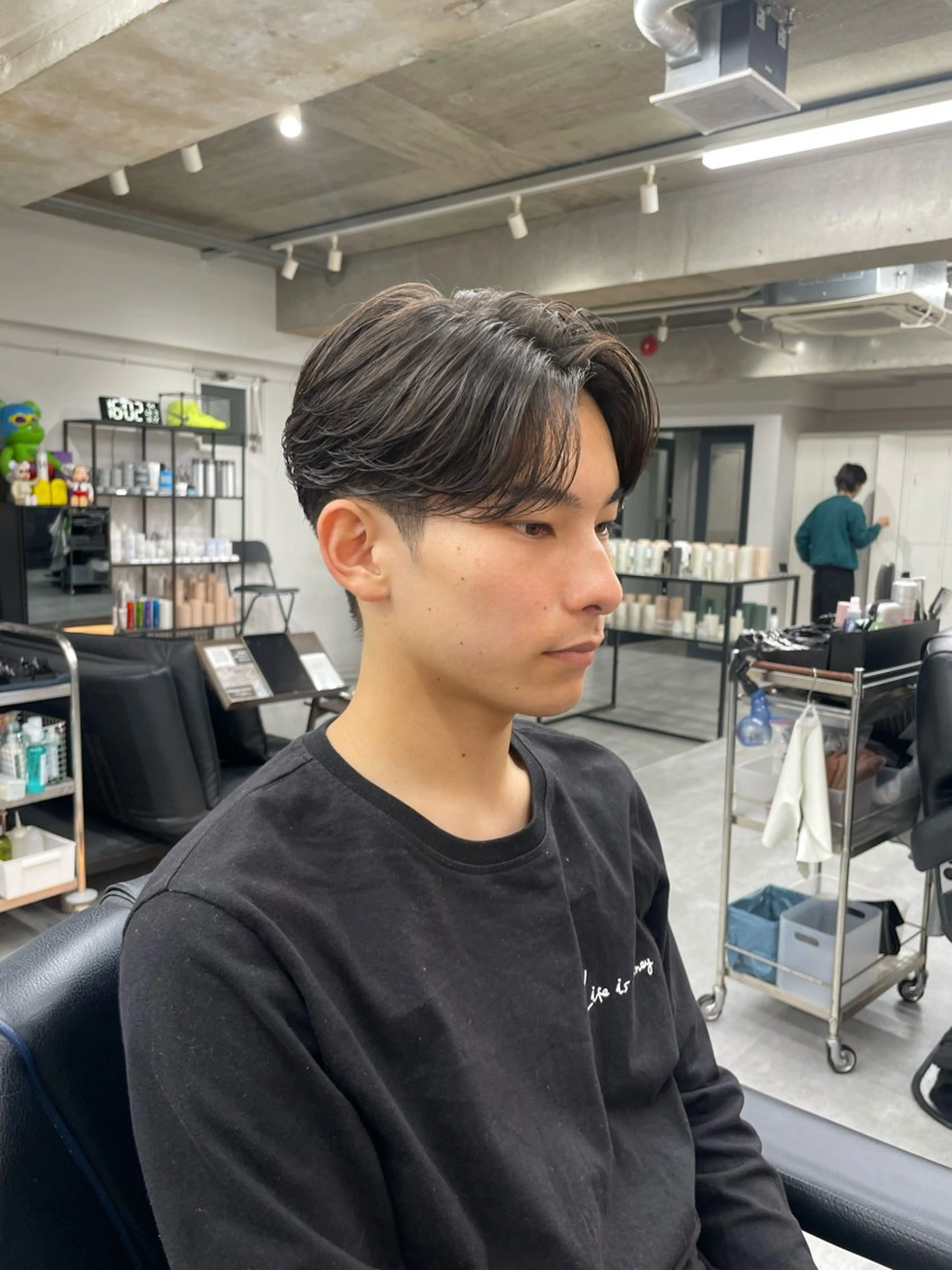 パーマ メンズ 西山 剛のヘアスタイル