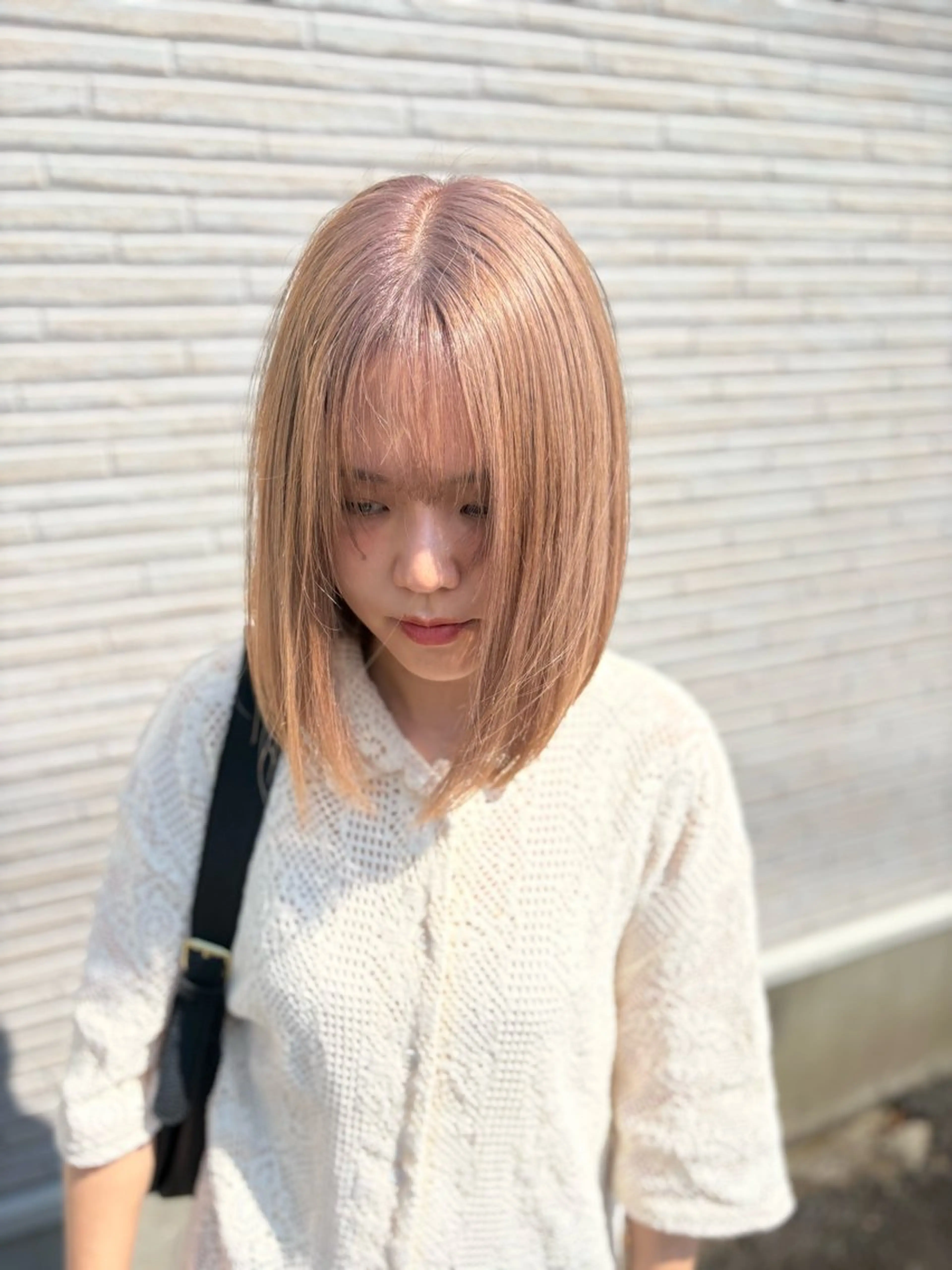 1ケアブリーチ＋オンケアカラーの写真