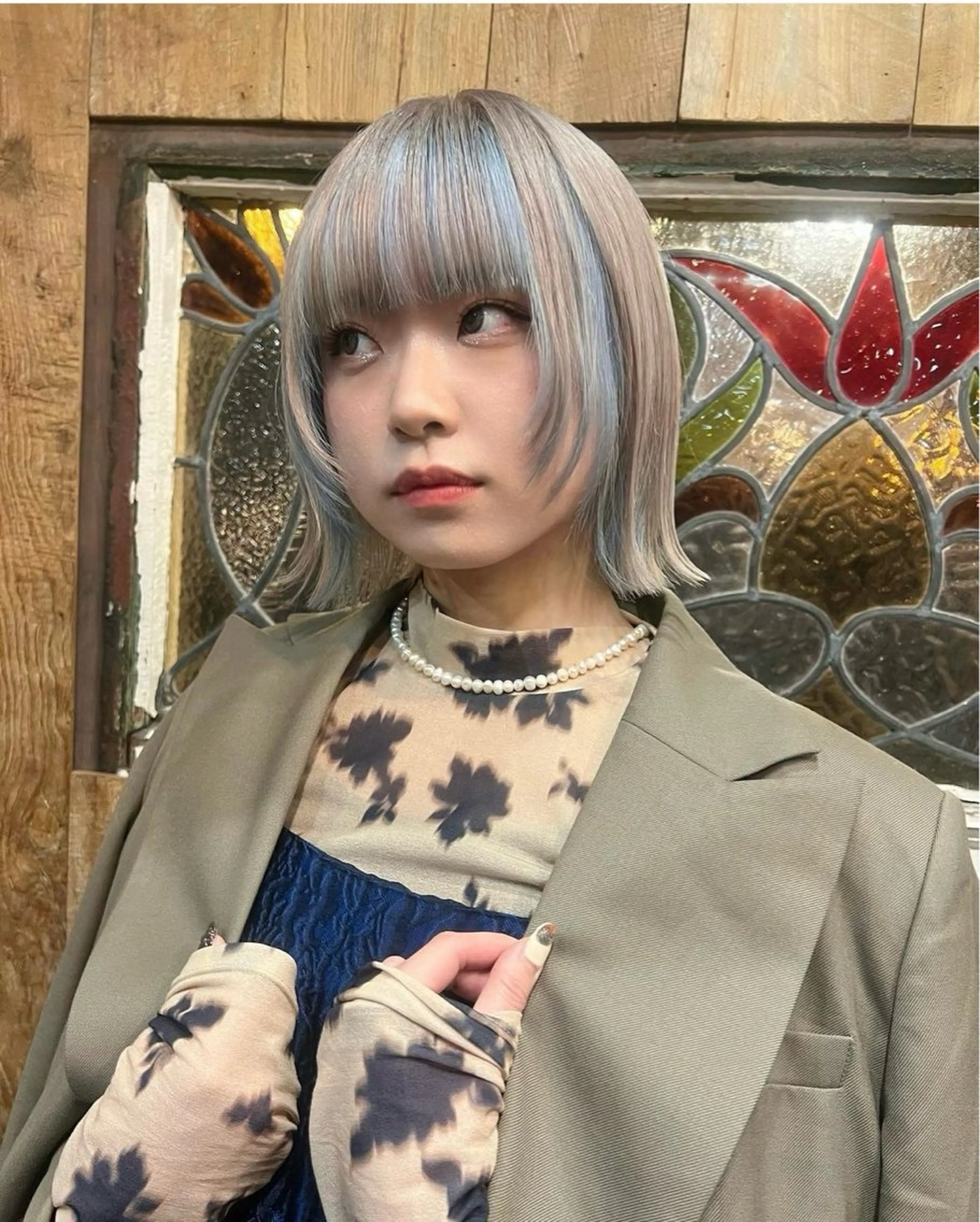 ショート ボブ ハイトーン/デザイン honokaのヘアスタイル