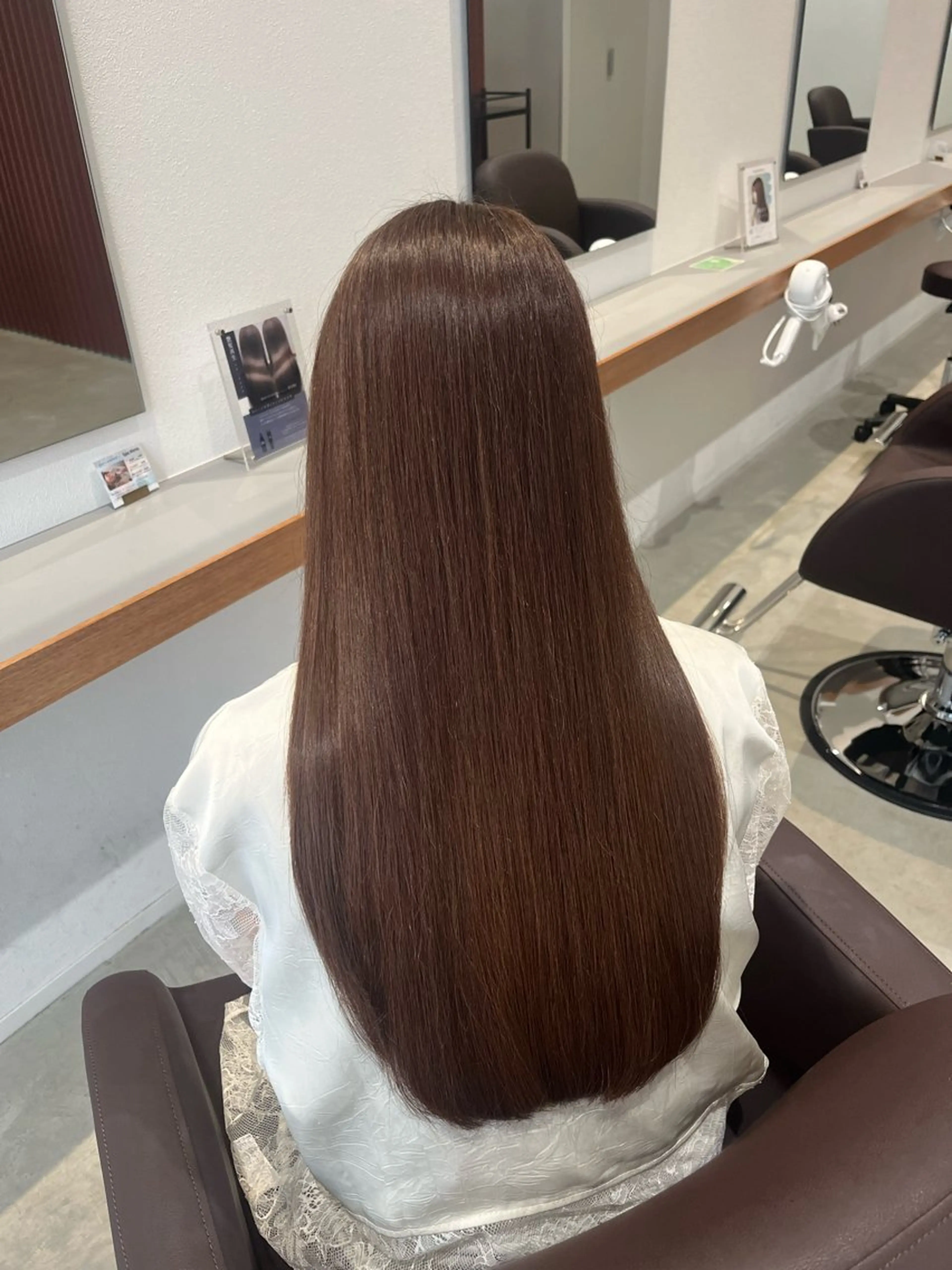 ロング カット ヘアカラー トリートメント 透明感Color🩶 髪質改善 ユウナ🦋のヘアスタイル