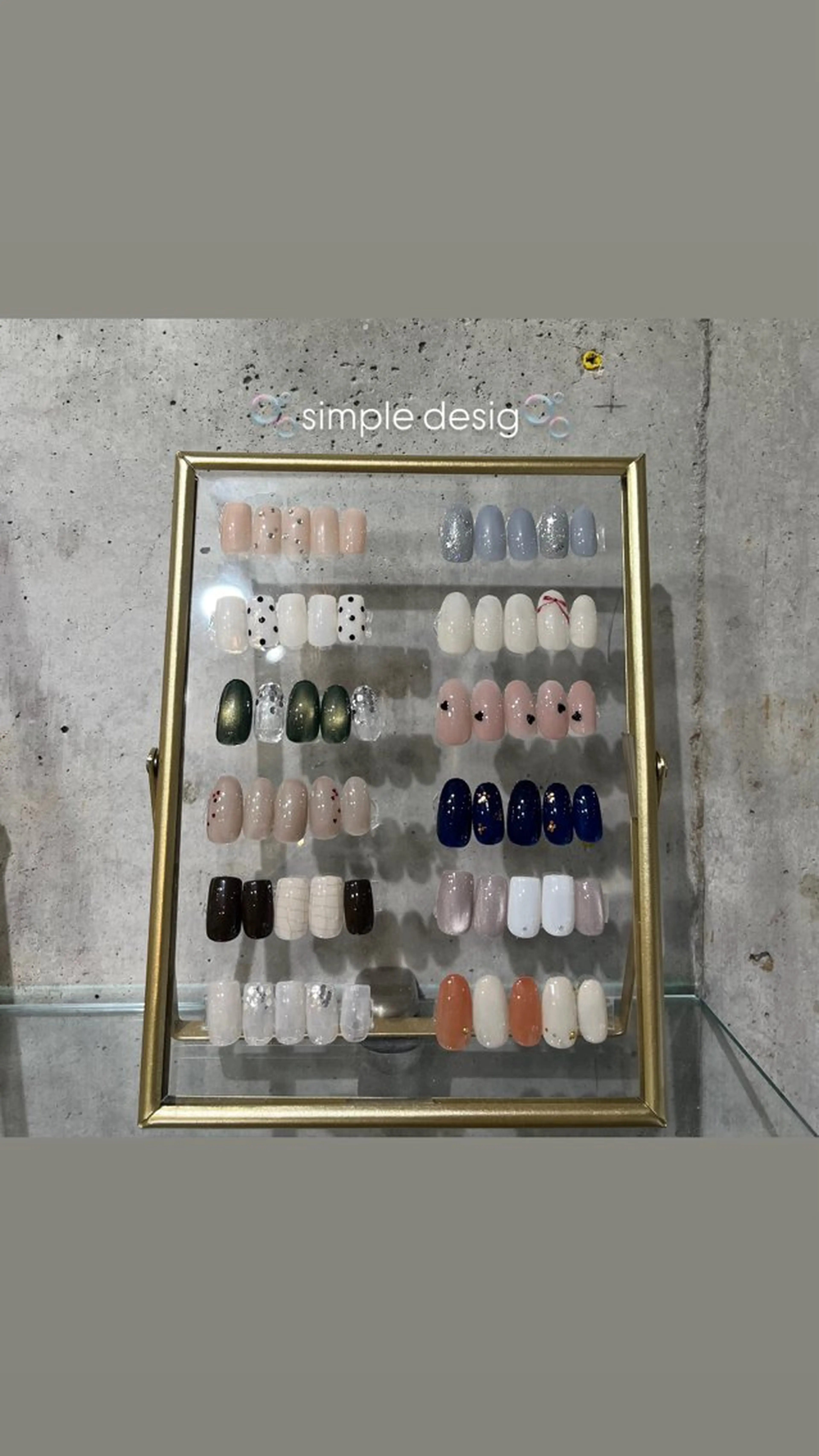 ネイル シンプルネイル ibelu 神戸三宮店所属・藤本 七瀬のネイルデザイン