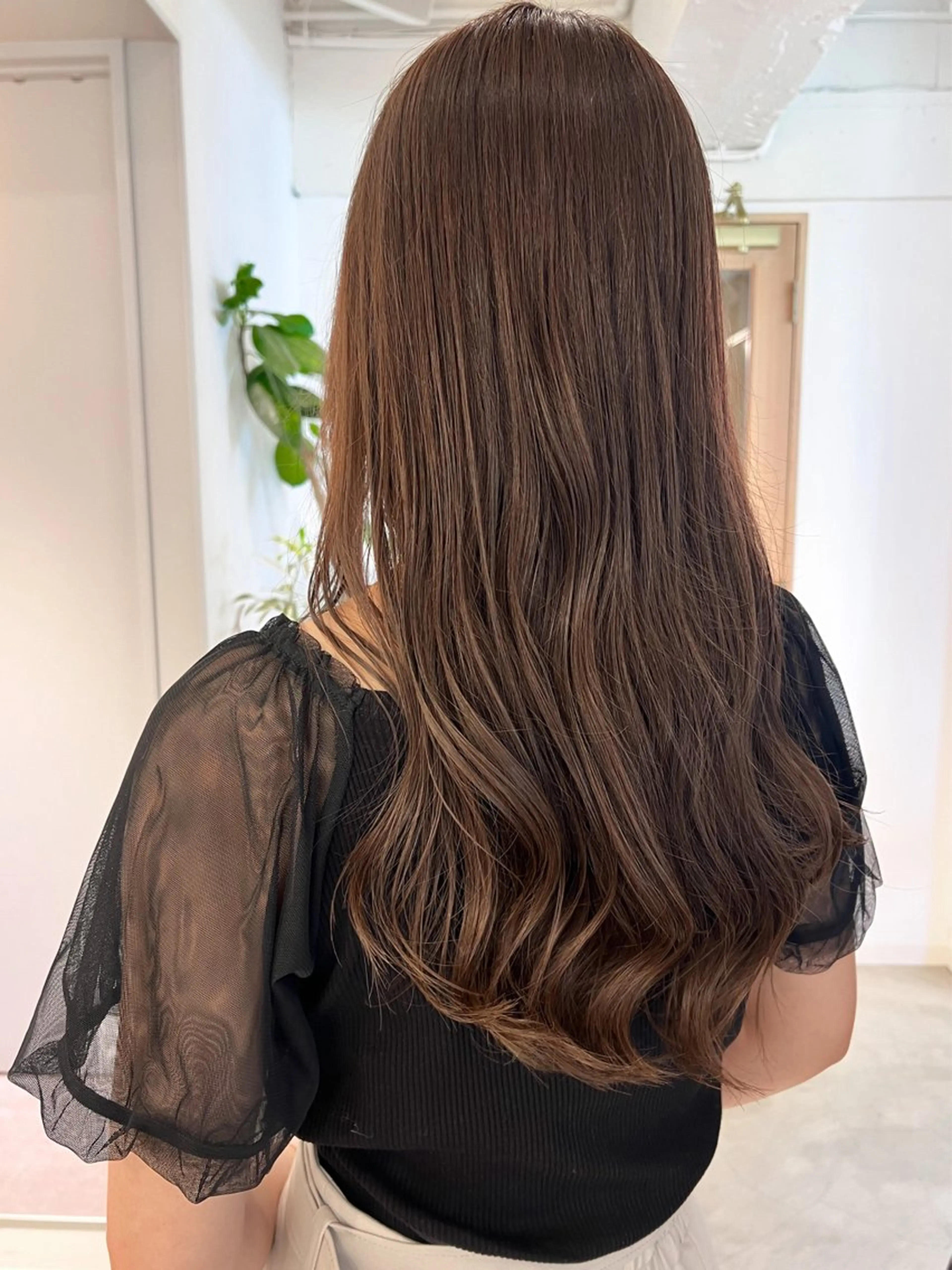 セミロング レイヤーカット 似合わせカット カット ヘアカラー トリートメント 髪質改善/透明感カラ ー🫧mizukiのヘアスタイル