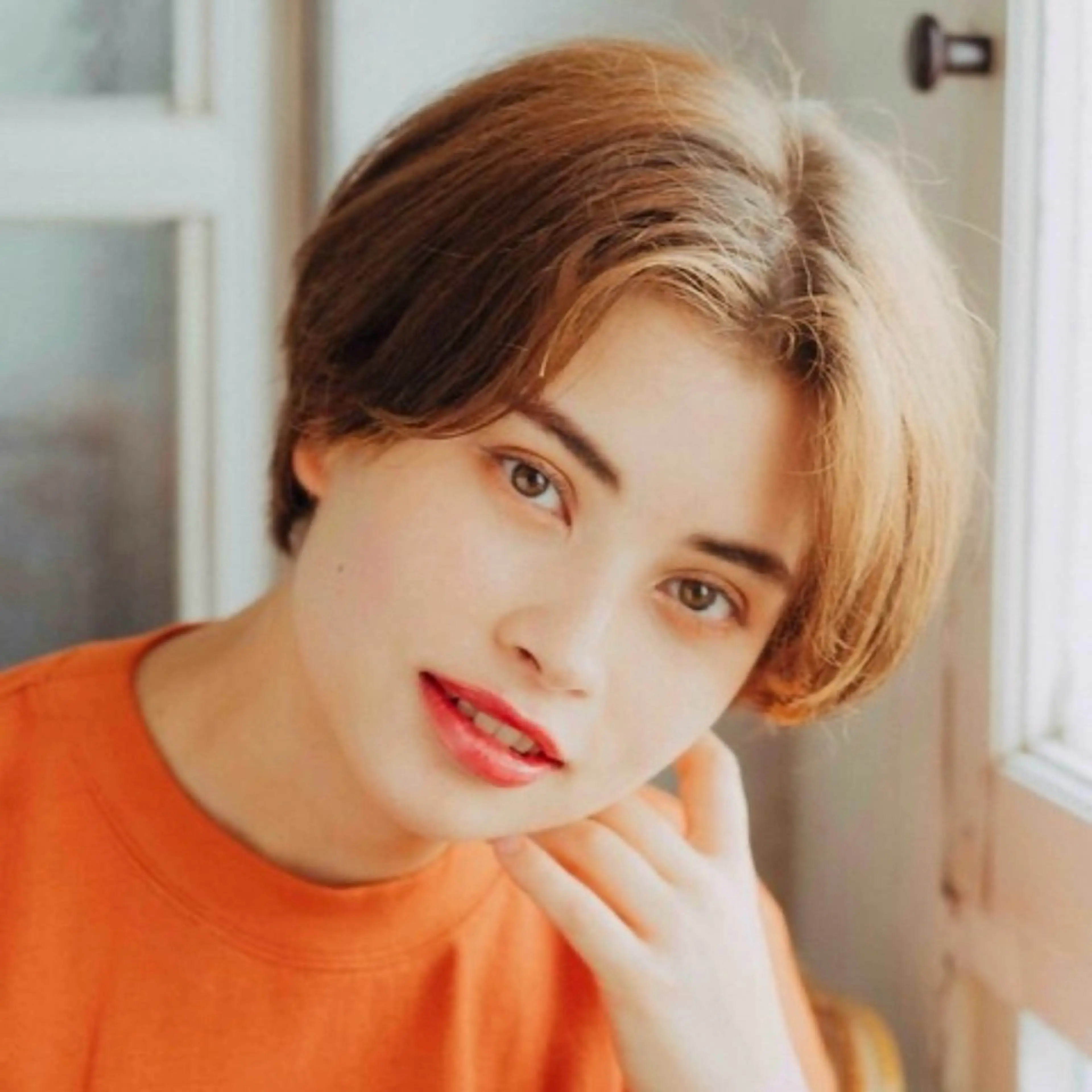 ショート カラー 似合わせショート/ ハイライト/我如古のヘアスタイル