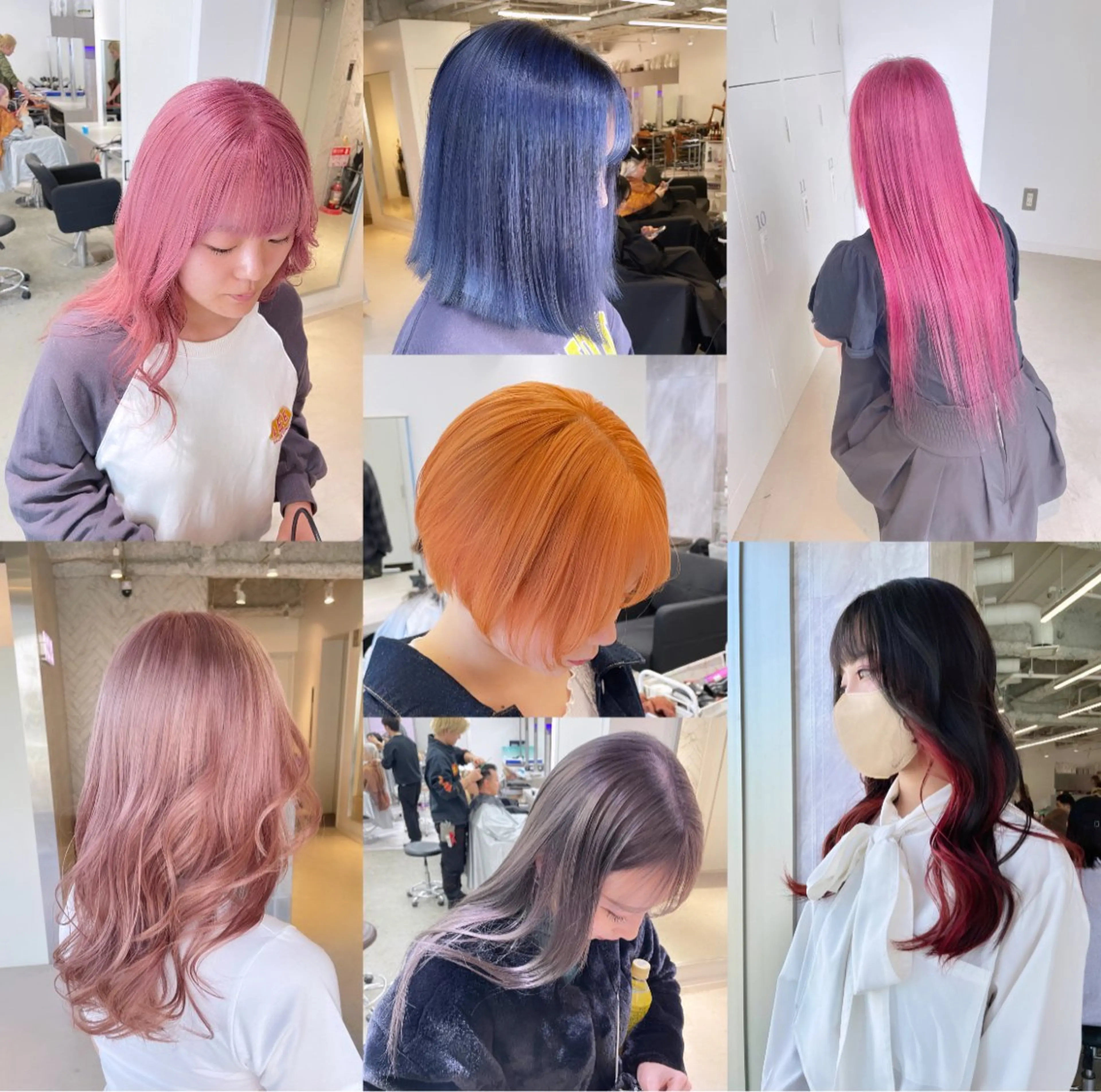 ミディアム カラー カット ヘアカラー トリートメント ヘアセット 🎗井上 竜 ブリーチ指名No.1のヘアスタイル