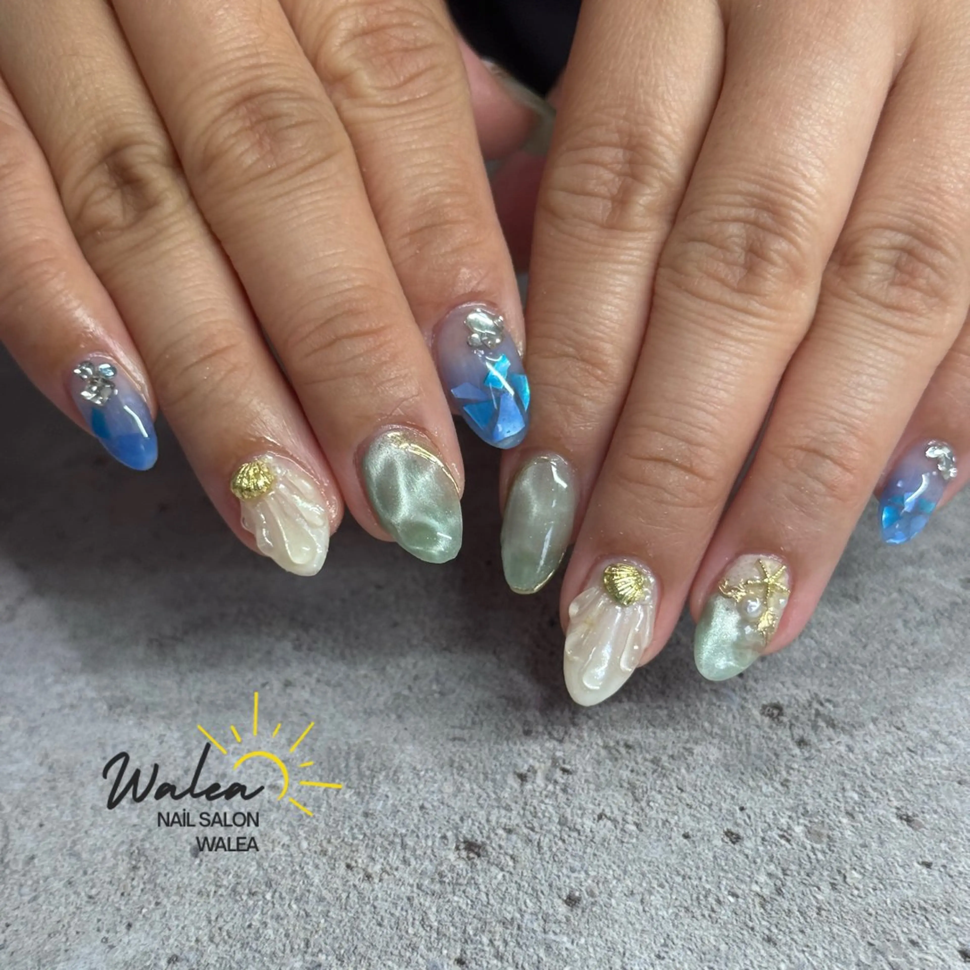ネイル ハンドネイル nail salon waleaのネイルデザイン