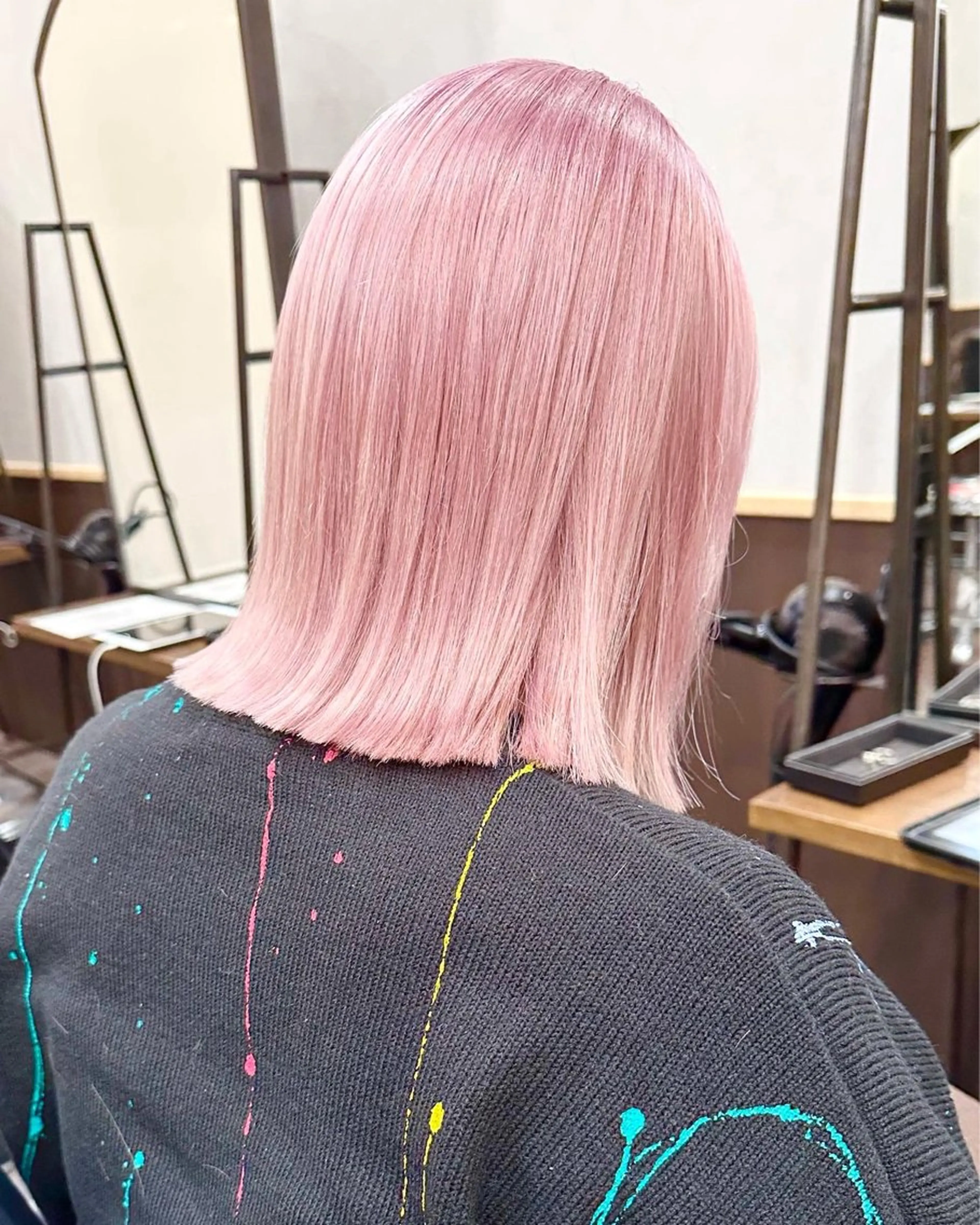 ミディアム ヘアカラー 💖透明感カラー HAYATO💖のヘアスタイル