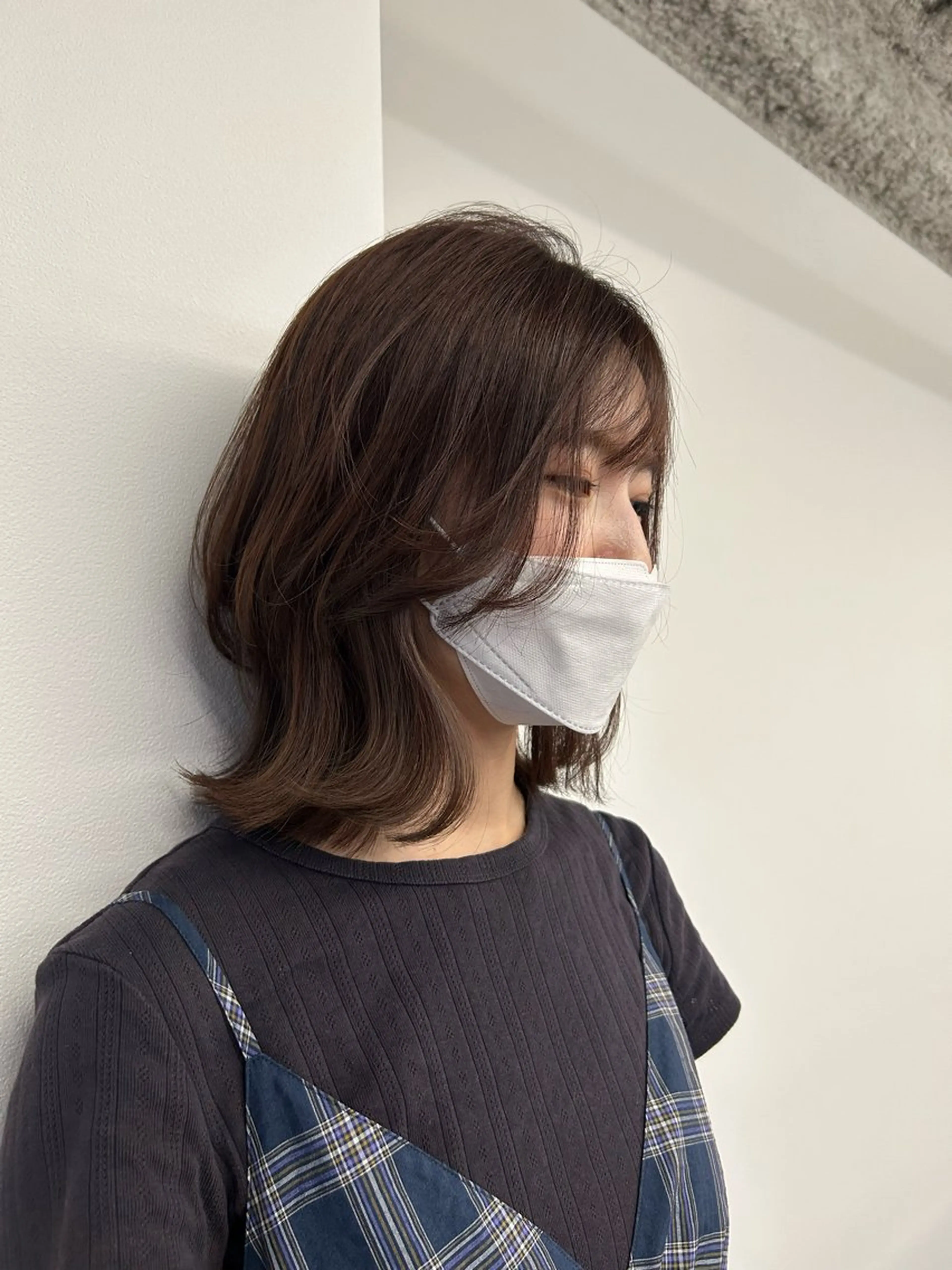 ミディアム レイヤーカット ヘアカラー カラーモデル募集/ 鍛治美月稀のヘアスタイル