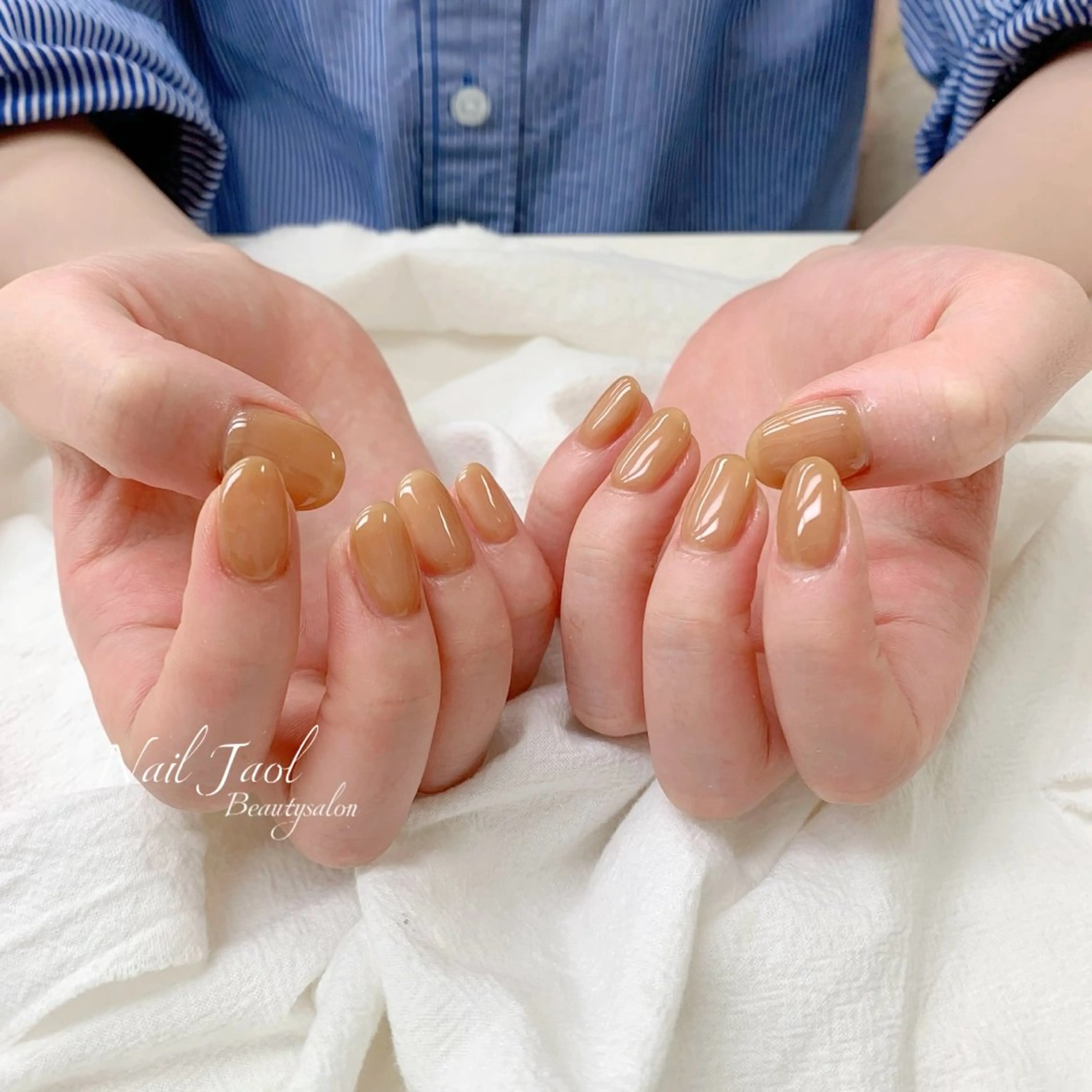 ショート 韓国風ヘア ハンドネイル nail jaol池袋店所属・ネイルJaol 池袋のネイルデザイン