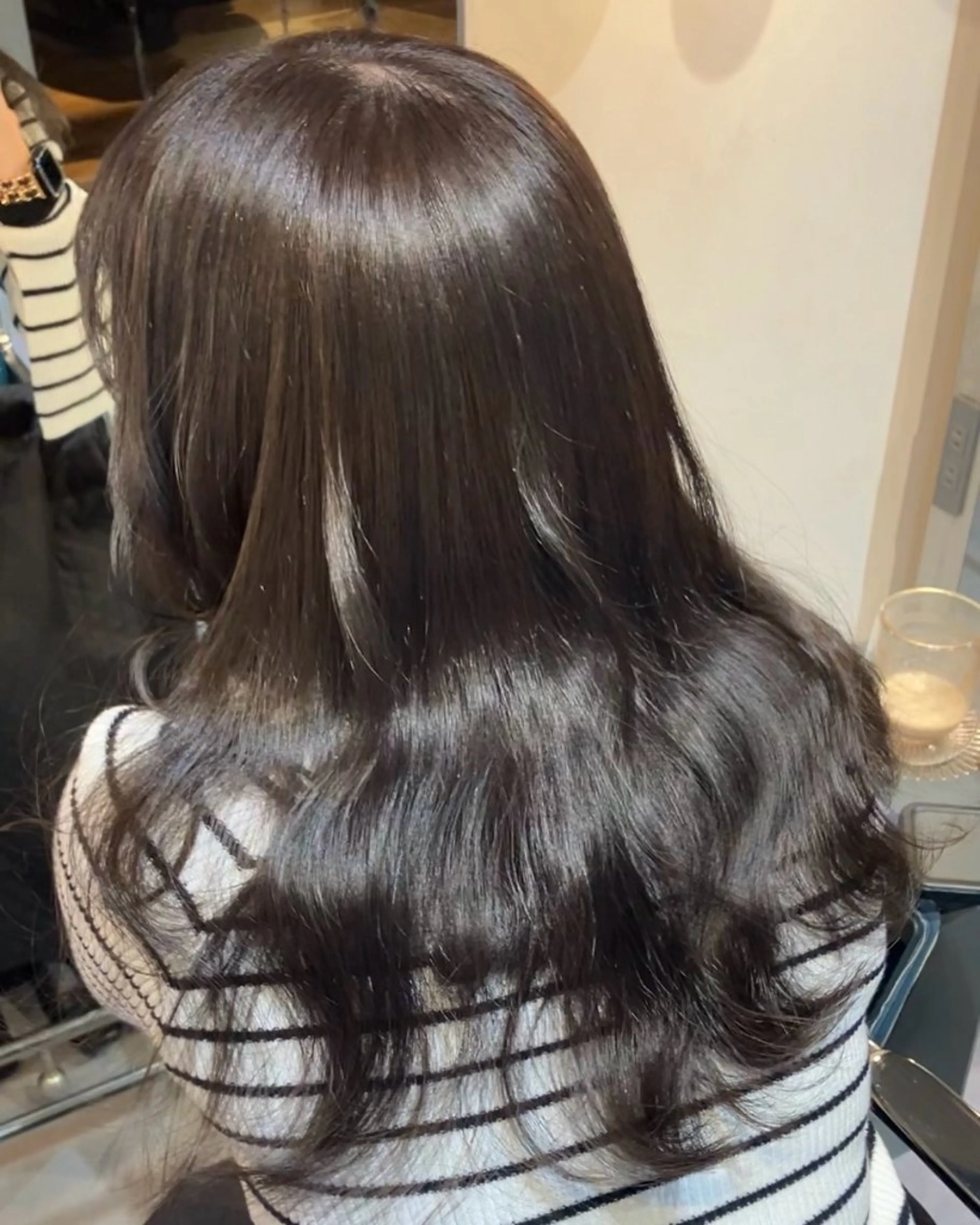 セミロング カラー ヘアアレンジ 透明感カラー グレージュ カット ヘアカラー トリートメント 💎髪質改善専門 Lyrae💎ぺーのヘアスタイル