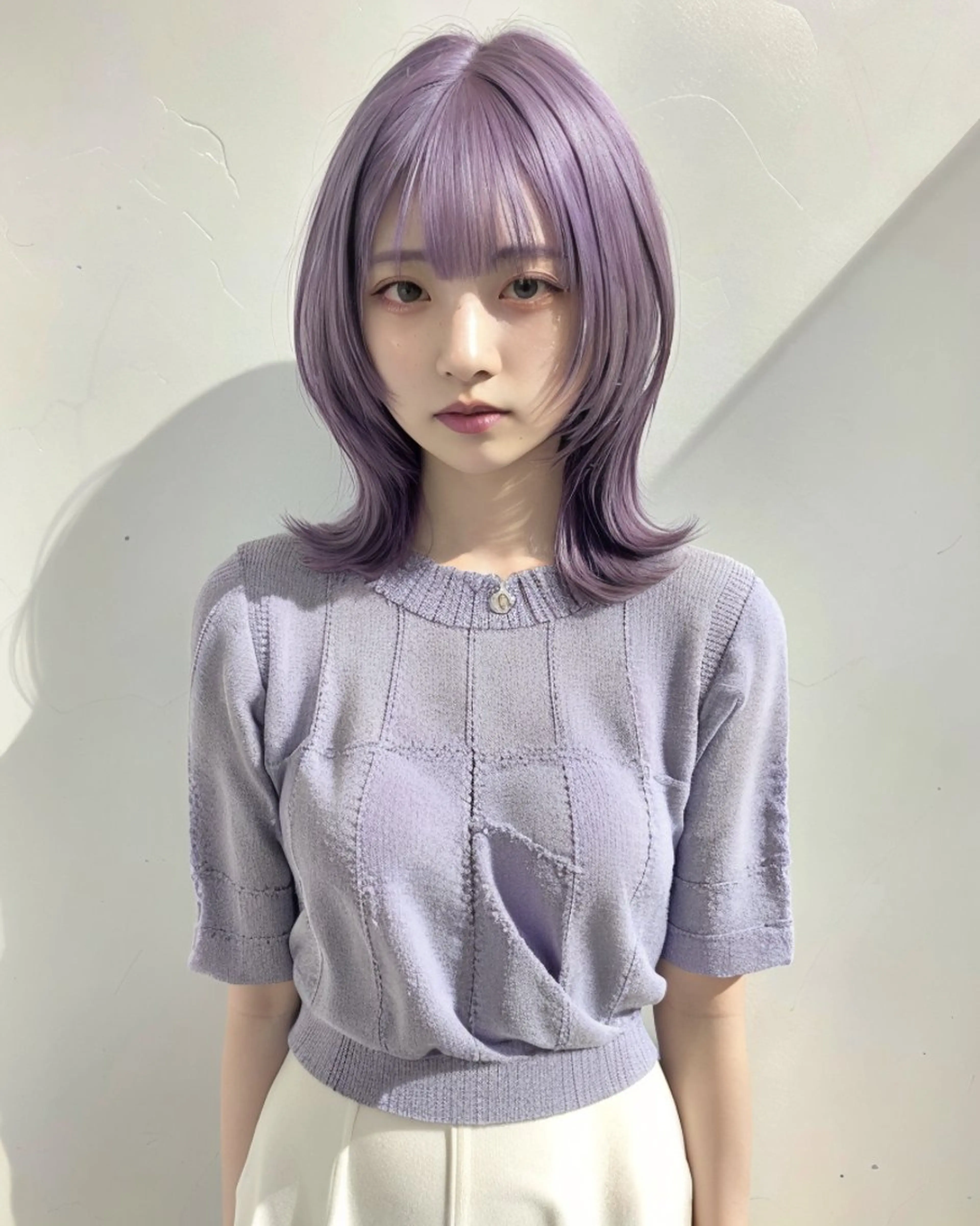 セミロング カラー 💛ブリーチで叶える 💛垢抜けカラー🌈のヘアスタイル