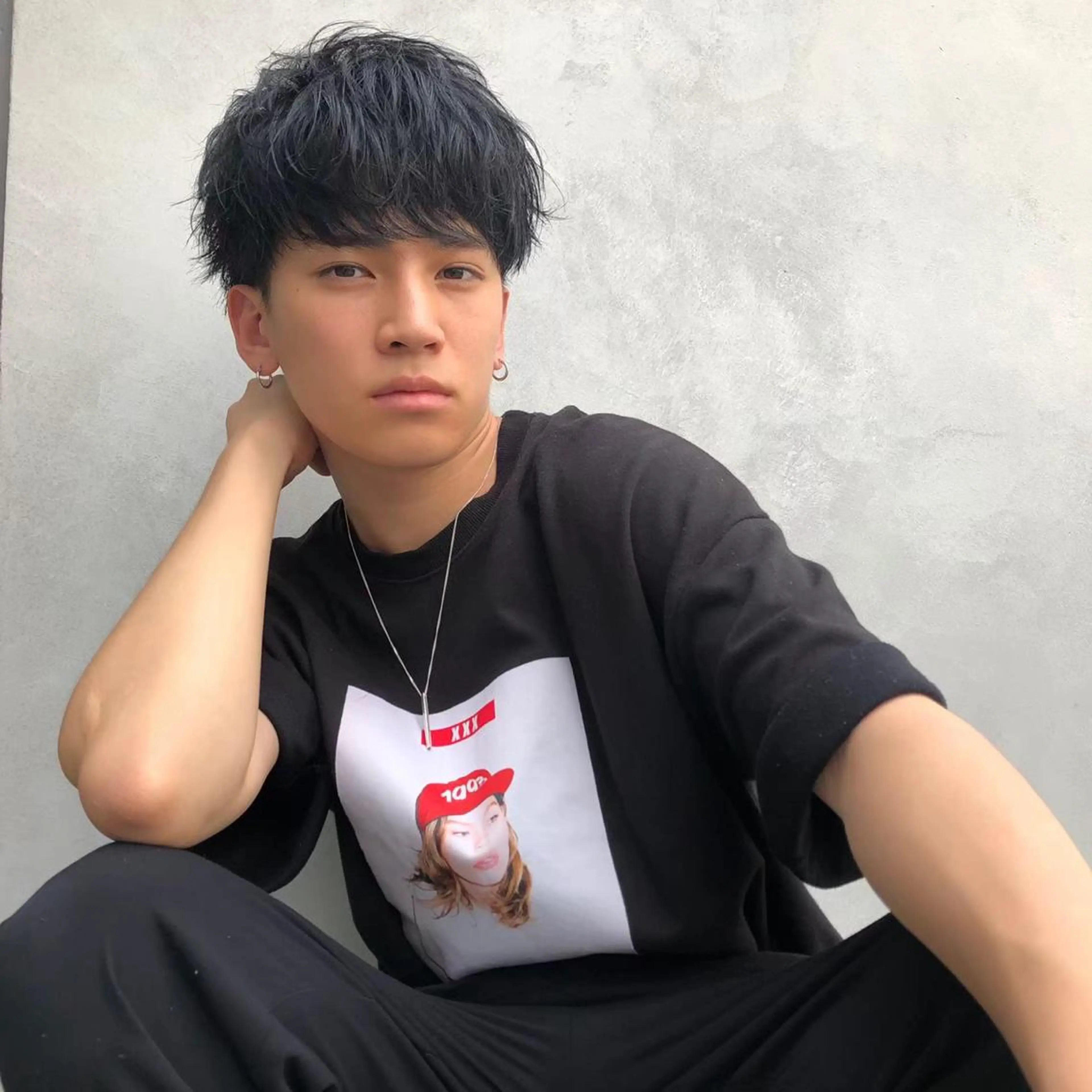 ショート メンズ 韓国レイヤー ハッシュカットのヘアスタイル