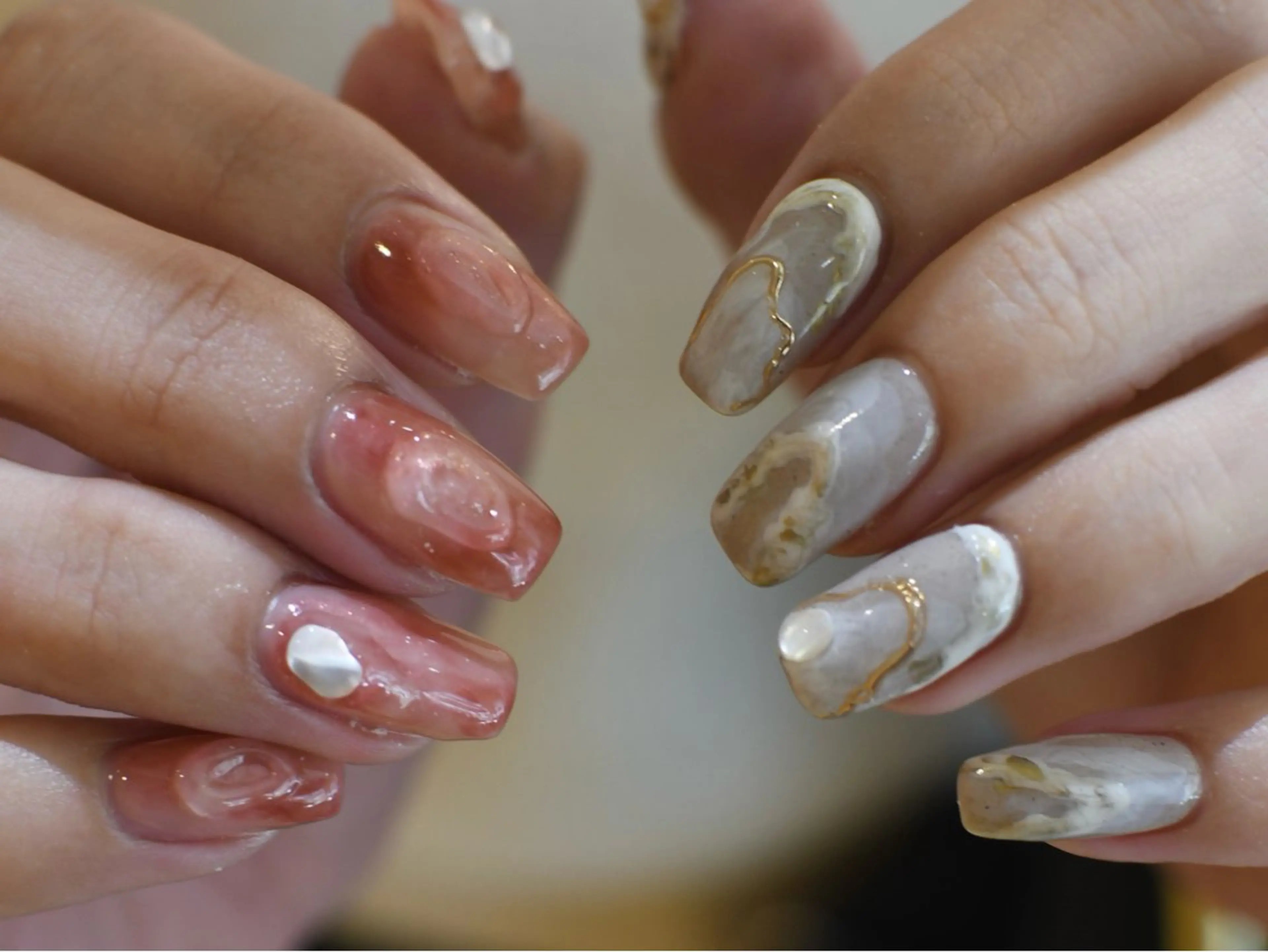 ネイル ニュアンスネイル ハンドネイル nuu 栄 / シェアサロン所属・nuu栄 ユキ / 大人ニュアンスのネイルデザイン
