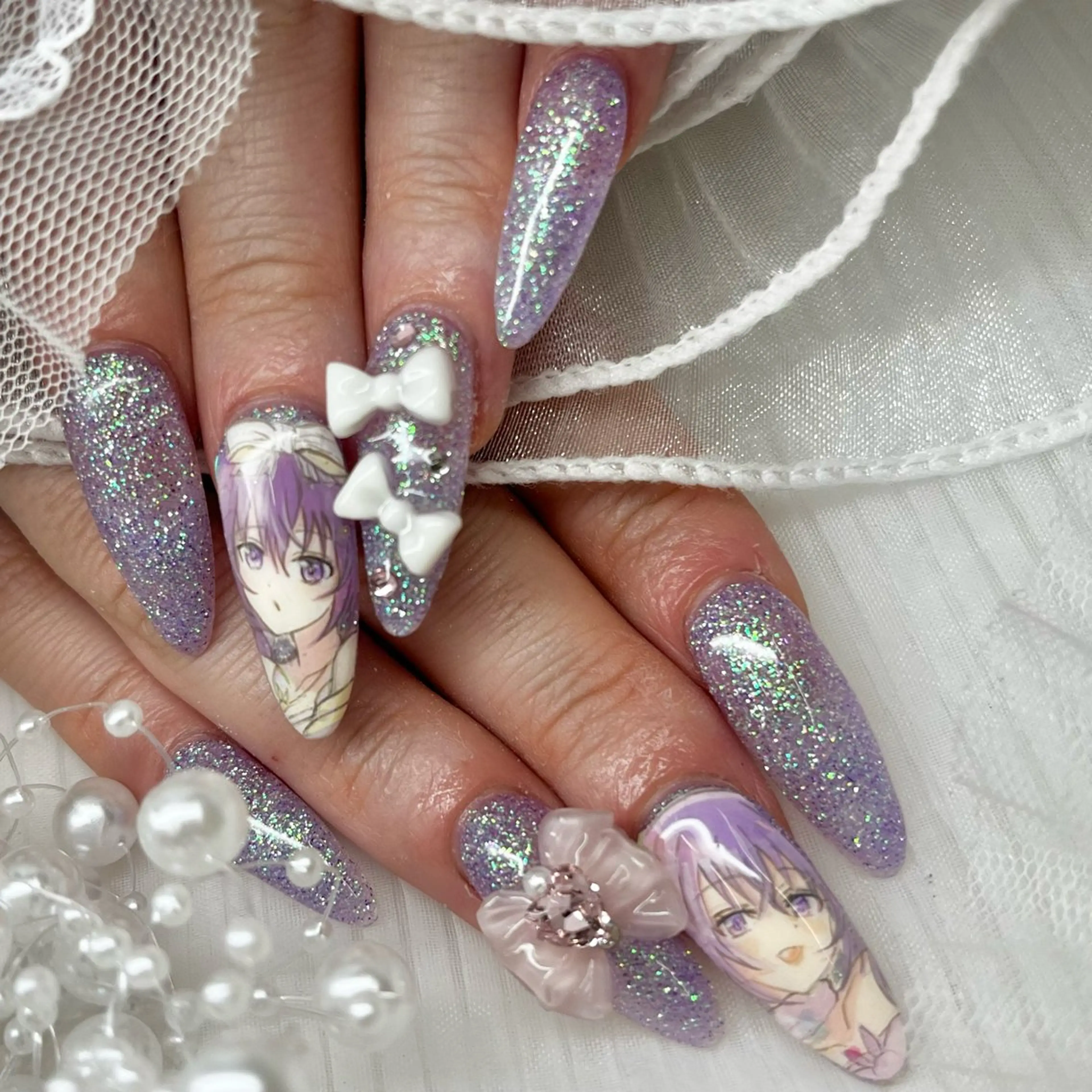 ネイル ロングネイル ハンドネイル 池袋痛ネイル Nok. 渡辺のネイルデザイン