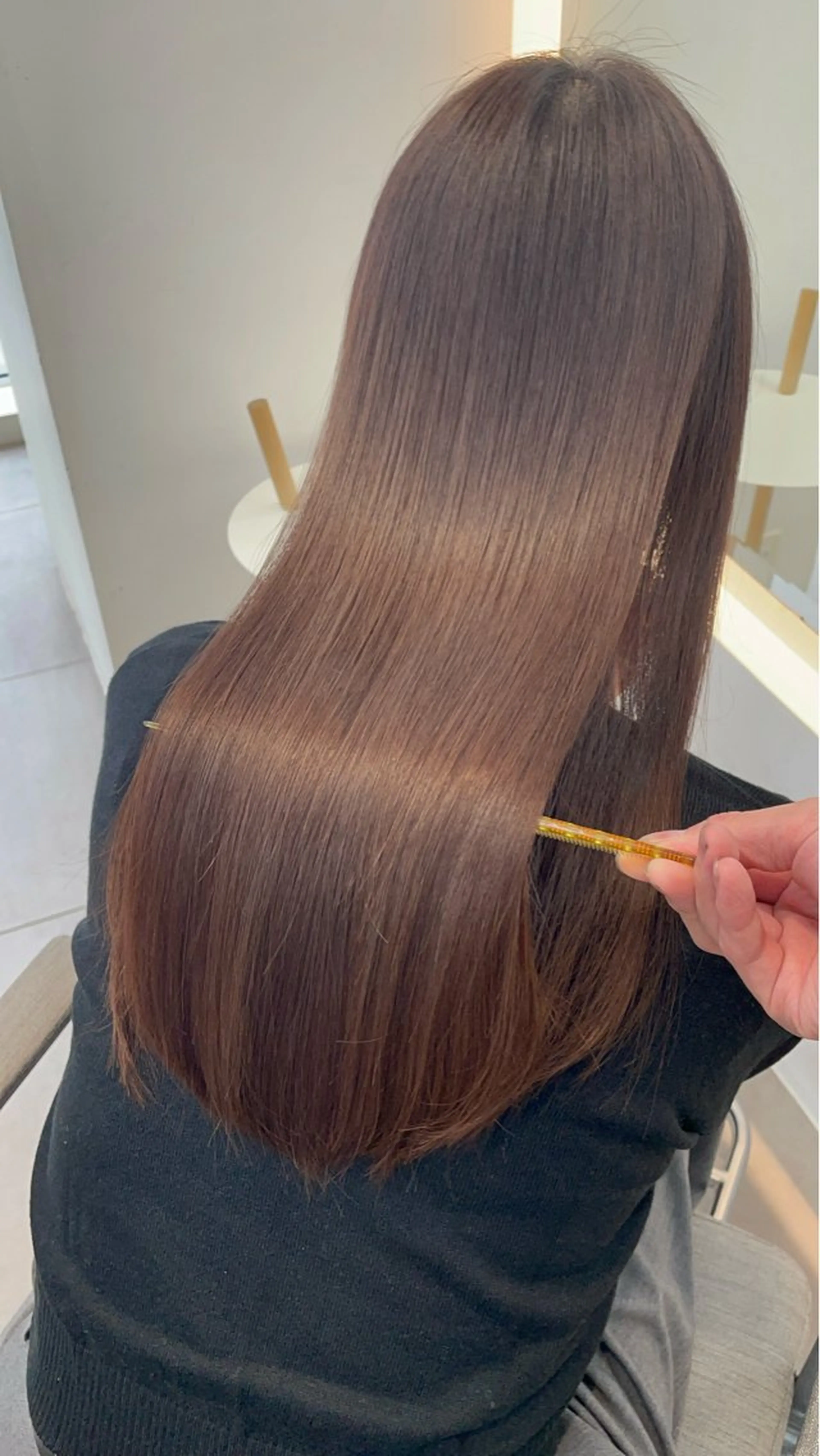 ロング カット 縮毛矯正 トリートメント ヘッドスパ ✨髪質改善✨美髪 矯正🫧小泉のヘアスタイル