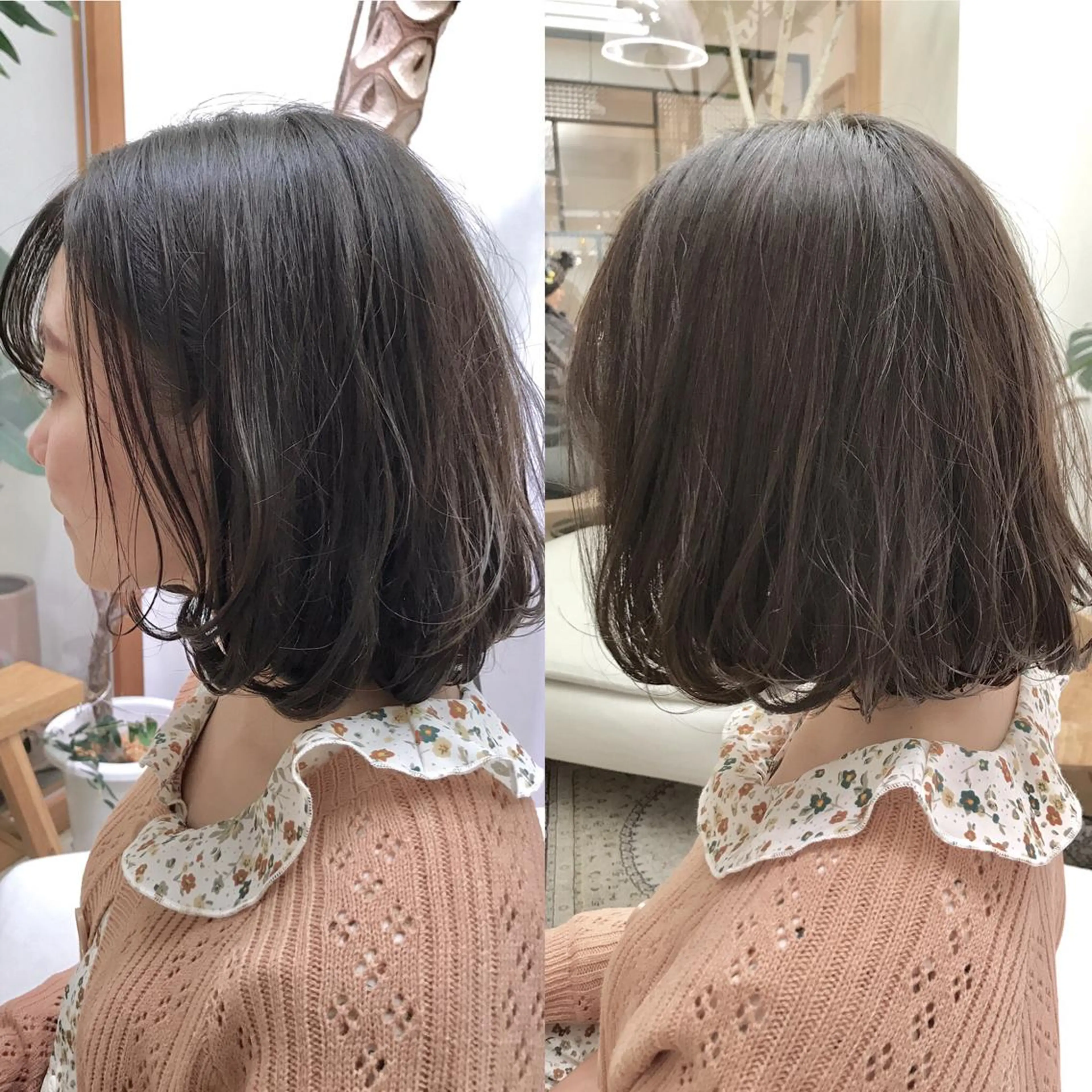 ミディアム カラー ヘアカラー トリートメント 平田 健一のヘアスタイル