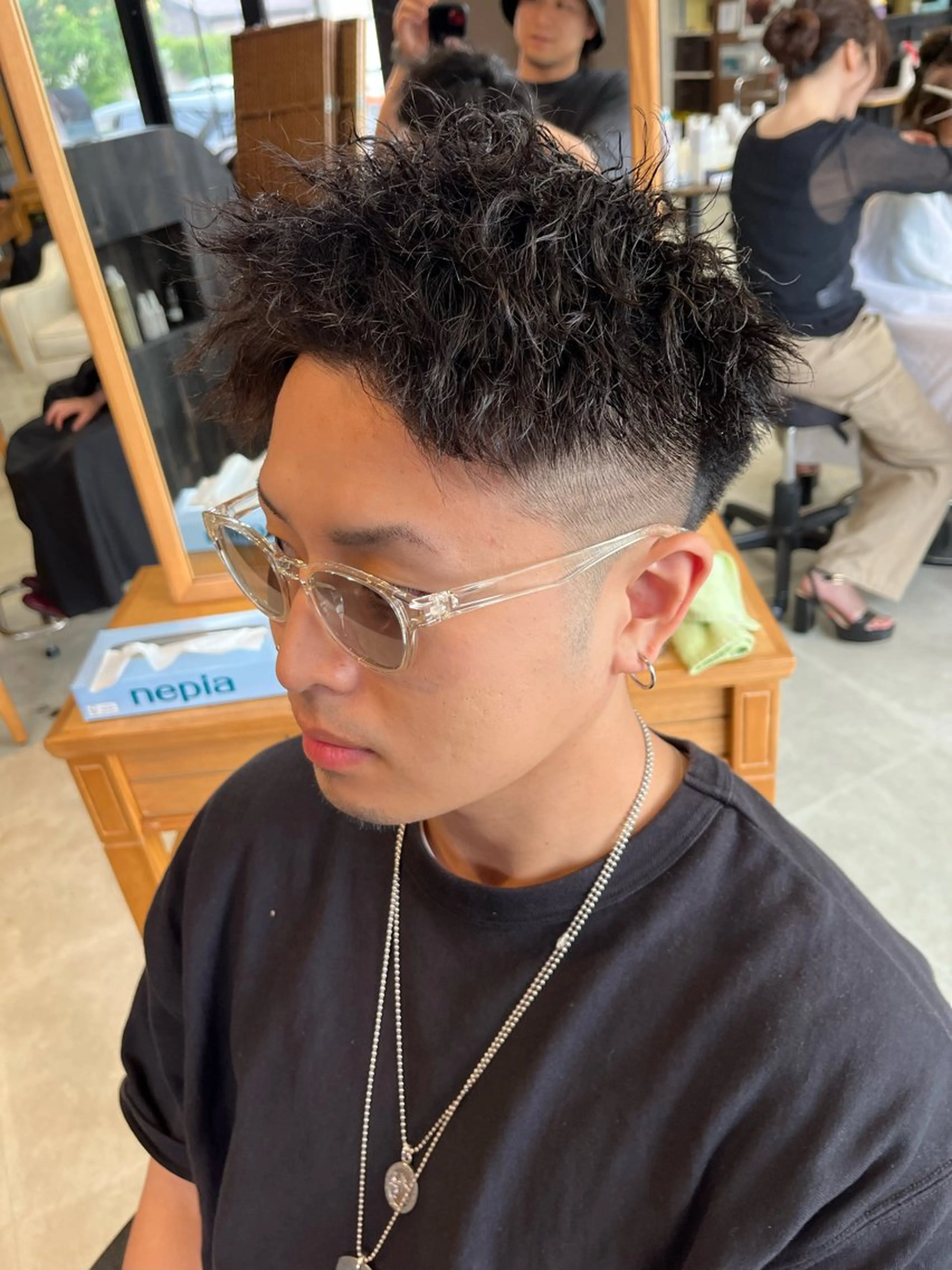 ショート パーマ 安田 海斗のヘアスタイル