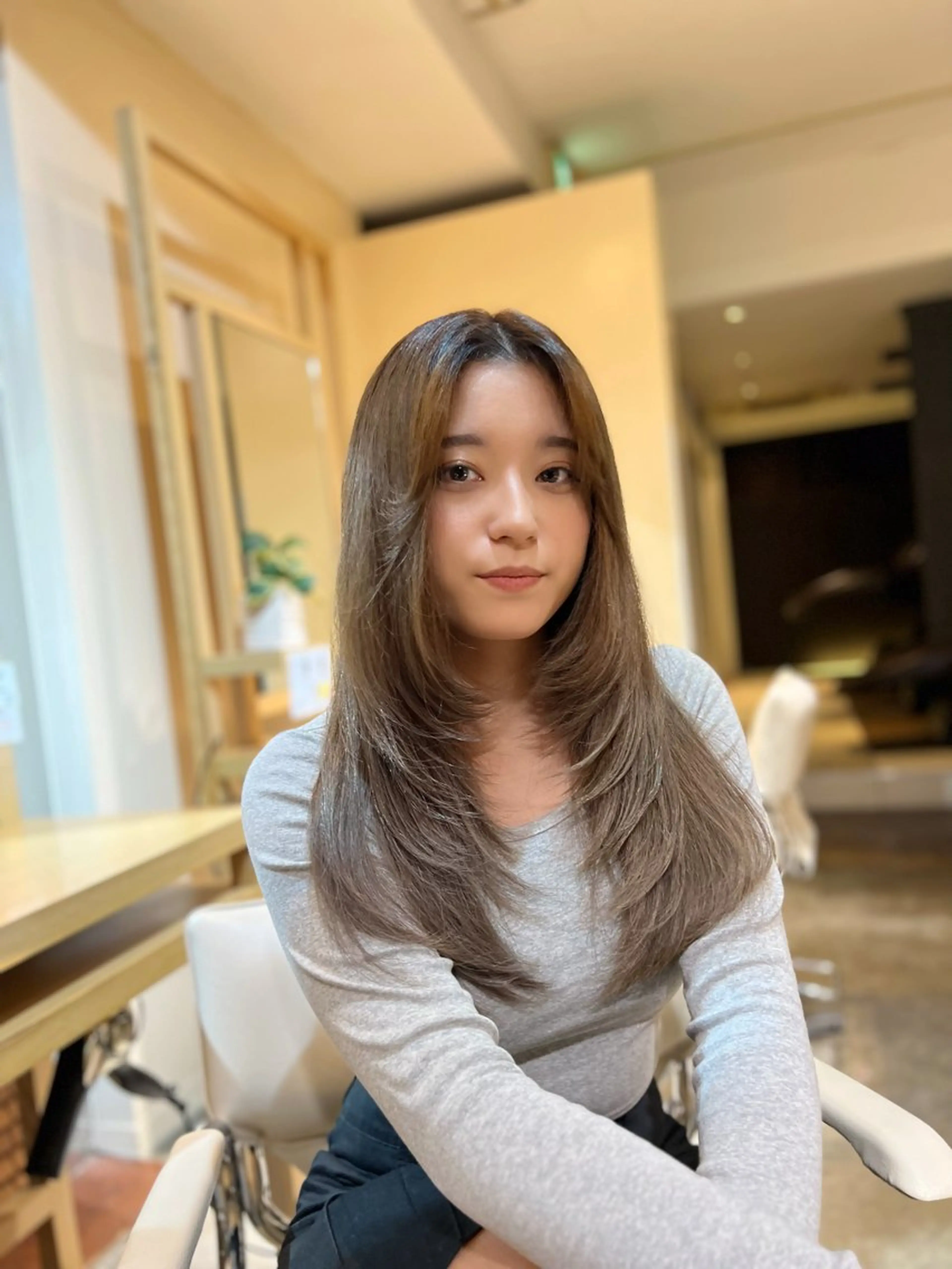 ロング レイヤーカット カット ヘアカラー トリートメント レイヤー/髪質改善 DAISUKEのヘアスタイル