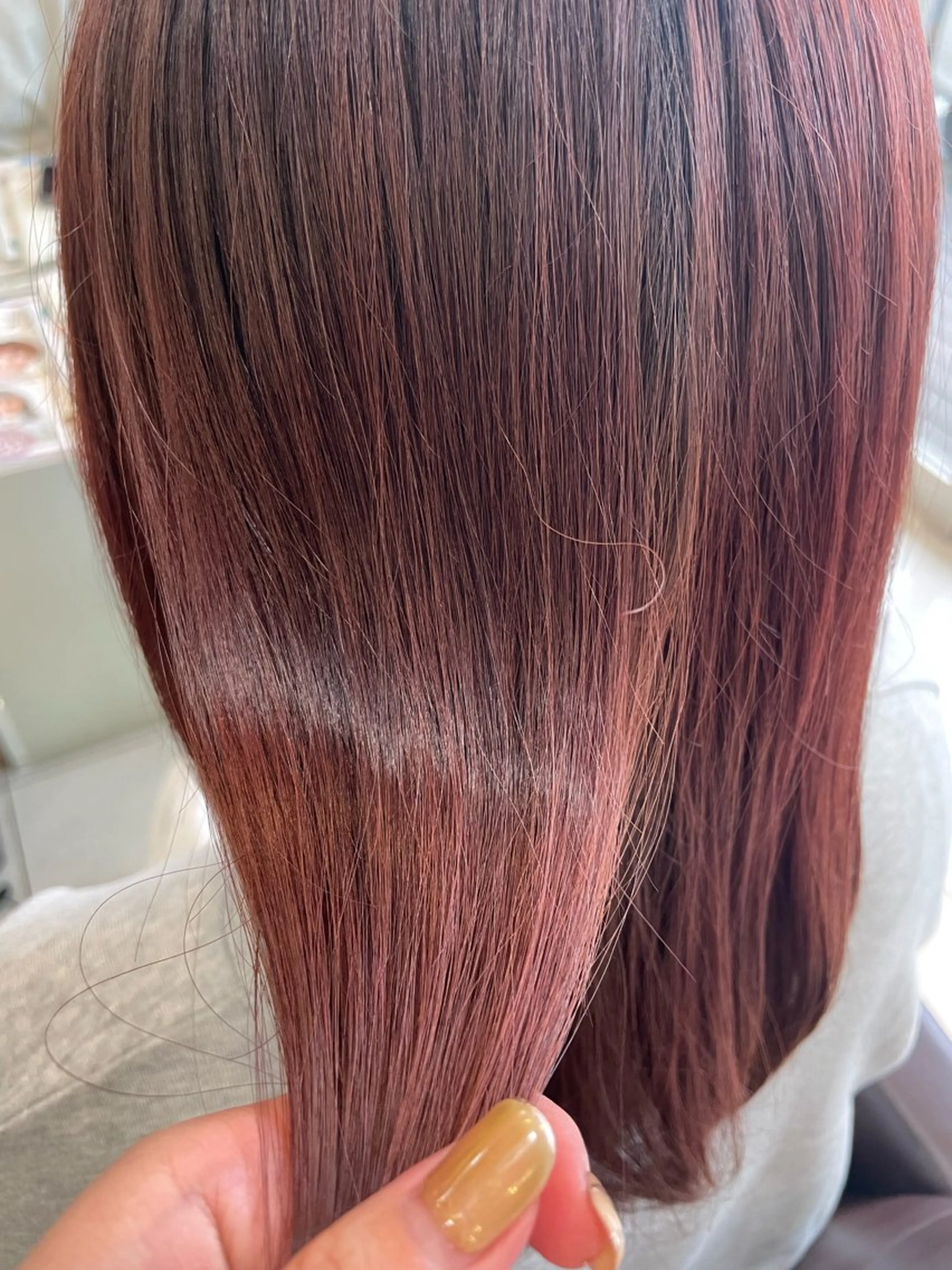 セミロング カラー ヘアカラー トリートメント 透明感カラー🩵 まつパ/寺畑結理のマツエク・マツパデザイン