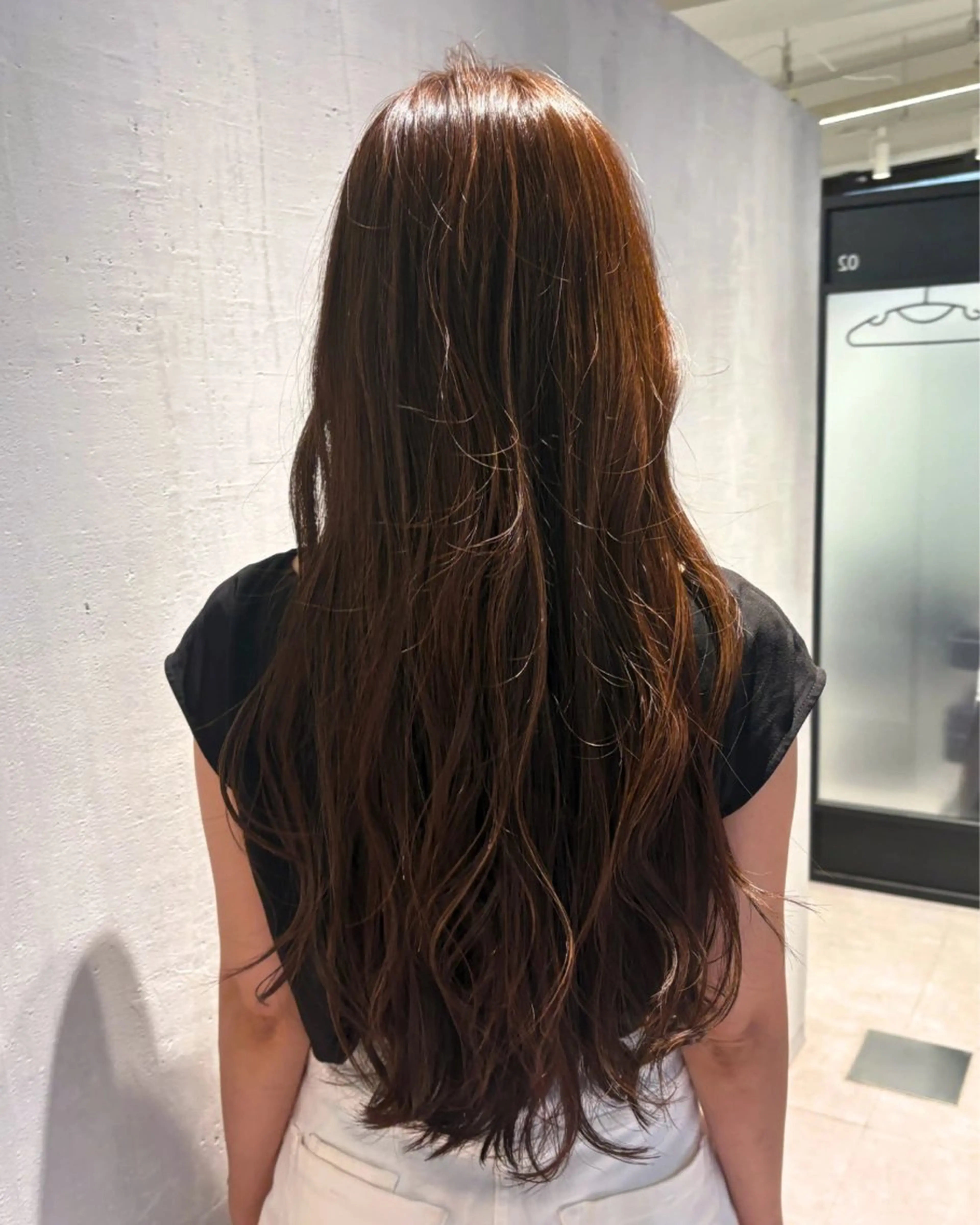 ロング カラー 透明感カラー ハイライトカラー ハイライト カット ヘアカラー DX SHARE SALON所属・matka白髪ぼかし 大人ヘア/KEIKOのヘアスタイル