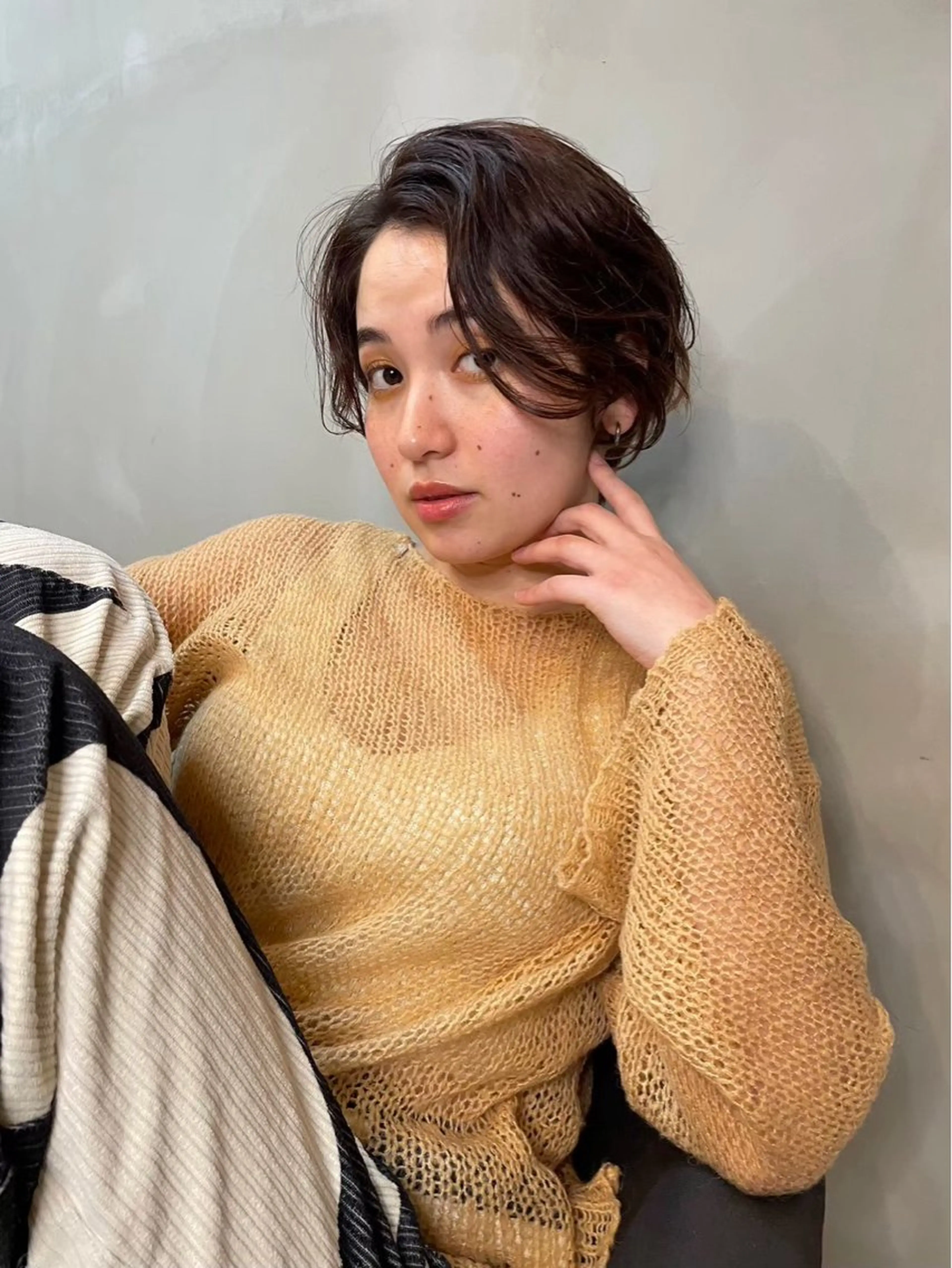 ショート カラー カット ヘアカラー トリートメント ショート/ボブ専門 宮脇美奈/南船場のヘアスタイル