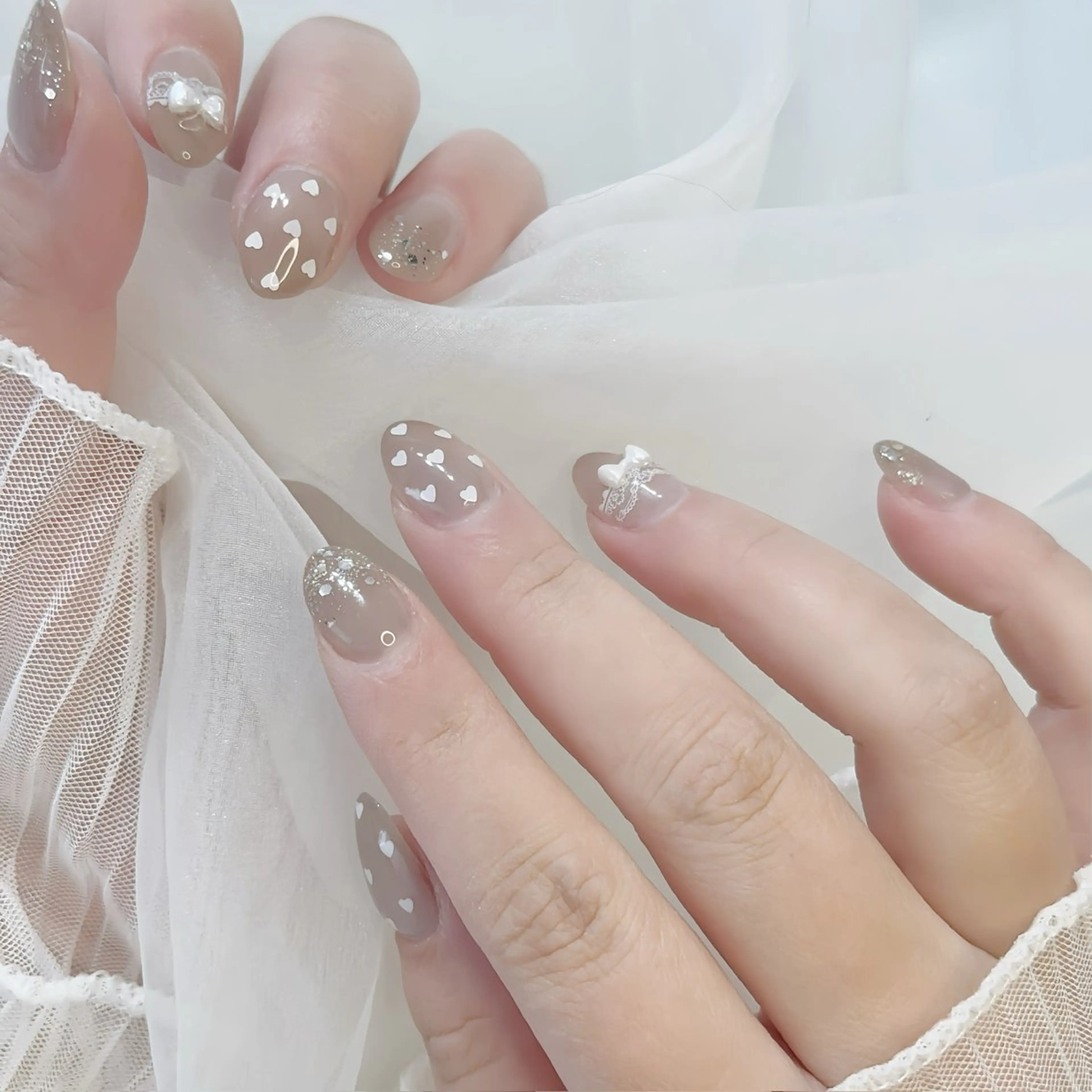 ネイル ハンドネイル 🩵ニヨ ネイル ☁️のネイルデザイン