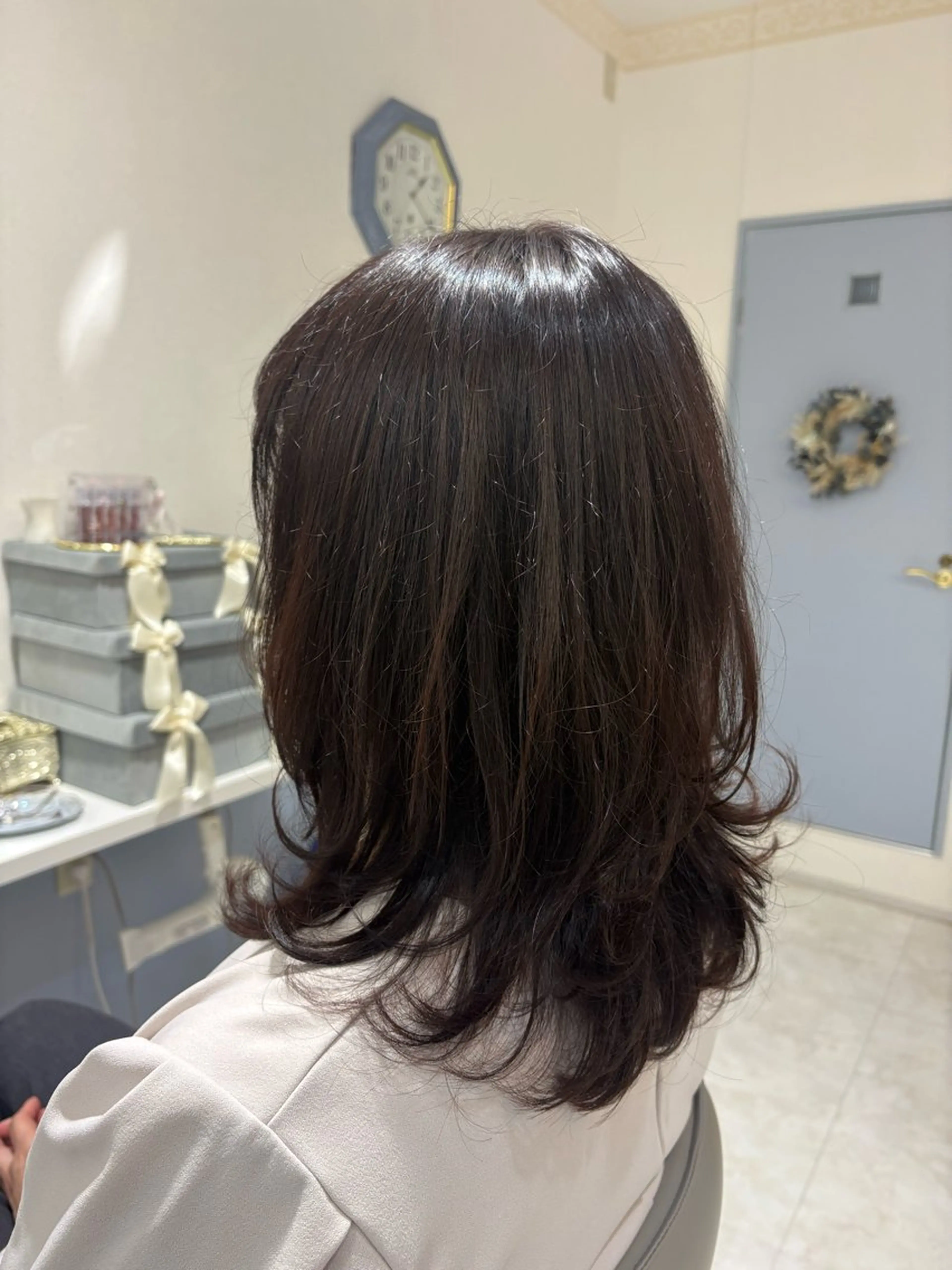 ミディアム カラー カット ヘアカラー ルミア所属・MASUMI／ 川西能勢口LUMIAのヘアスタイル