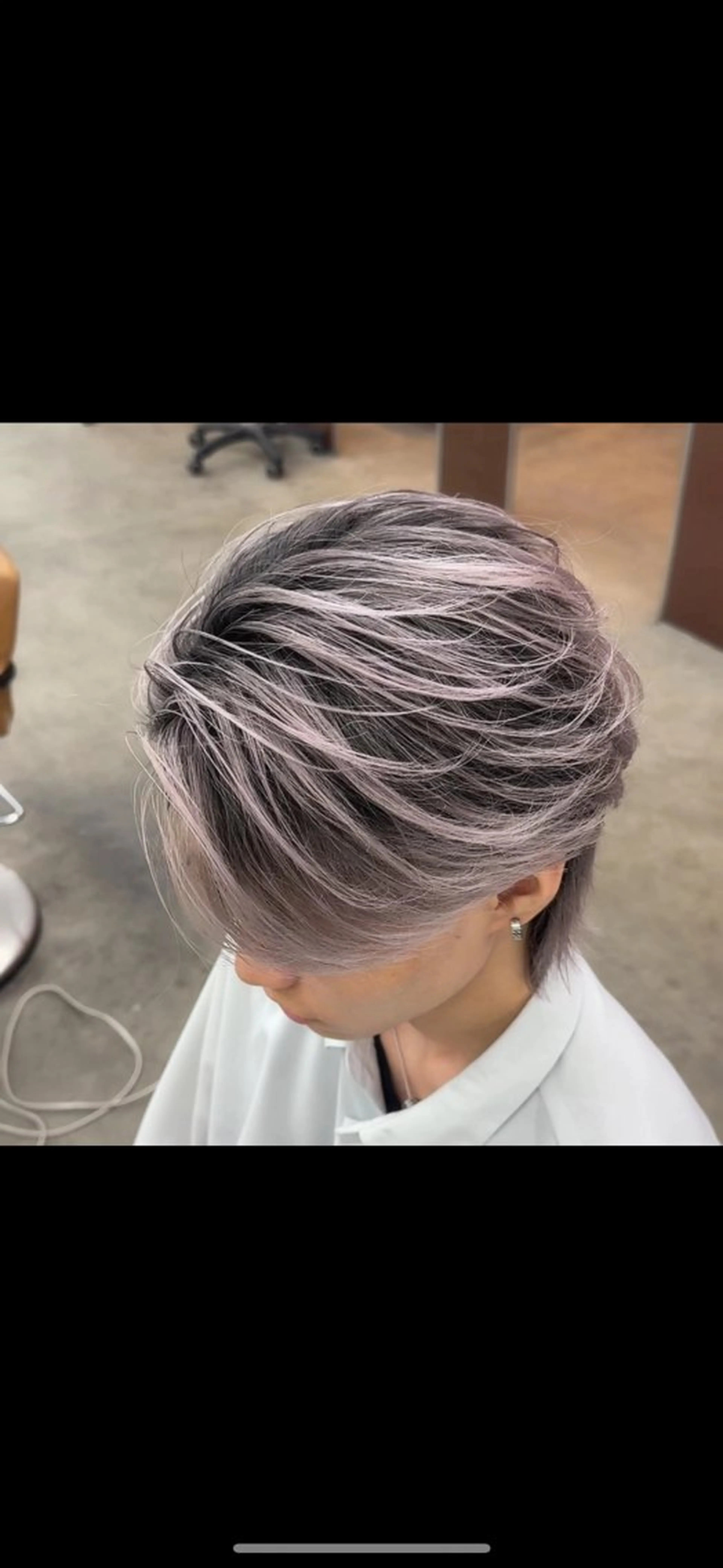 カット＋バレイヤージュカラーの写真
