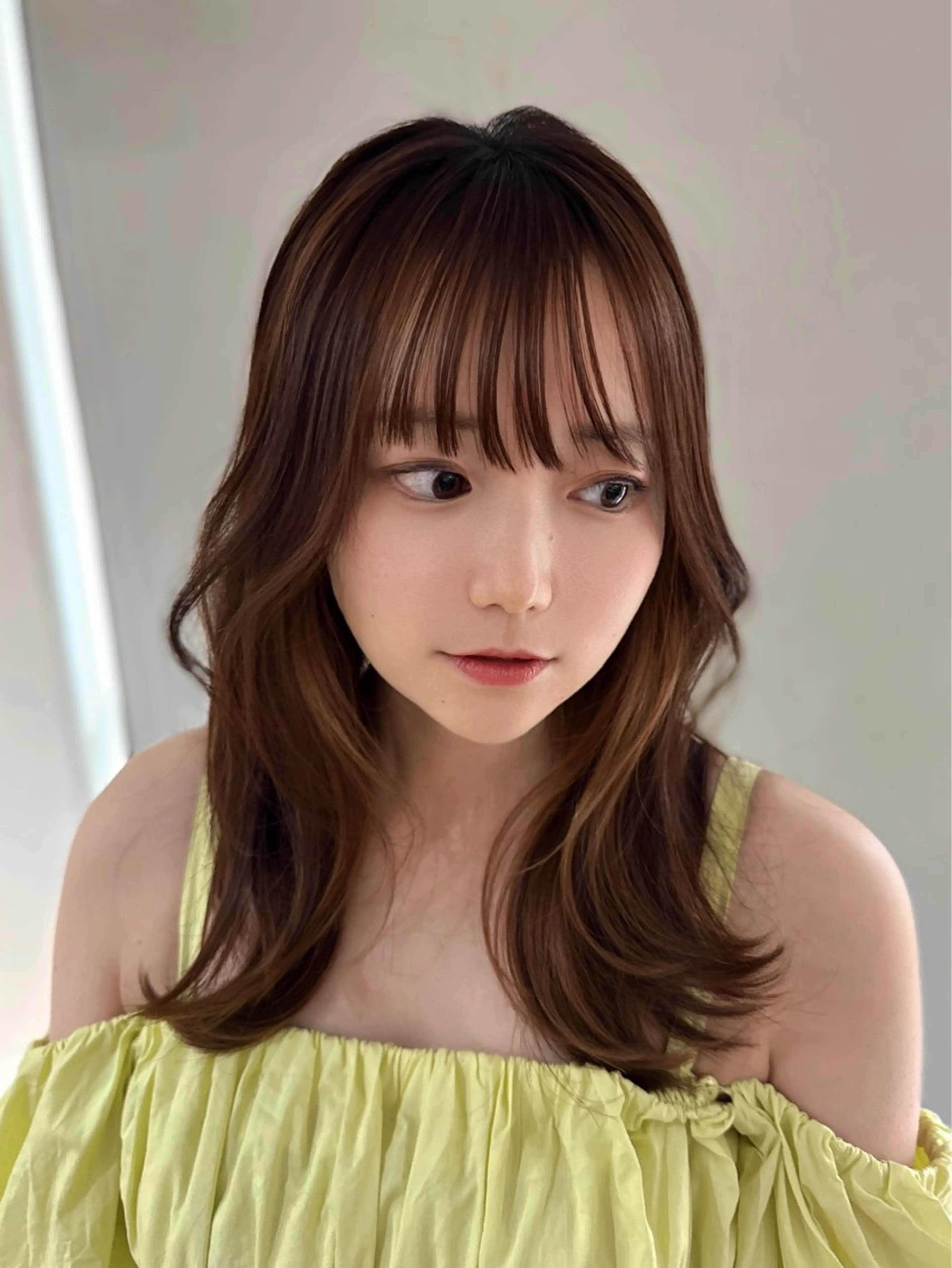 ロング カラー カット ヘアカラー トリートメント fiica/髪質改善 田畑/縮毛矯正のヘアスタイル
