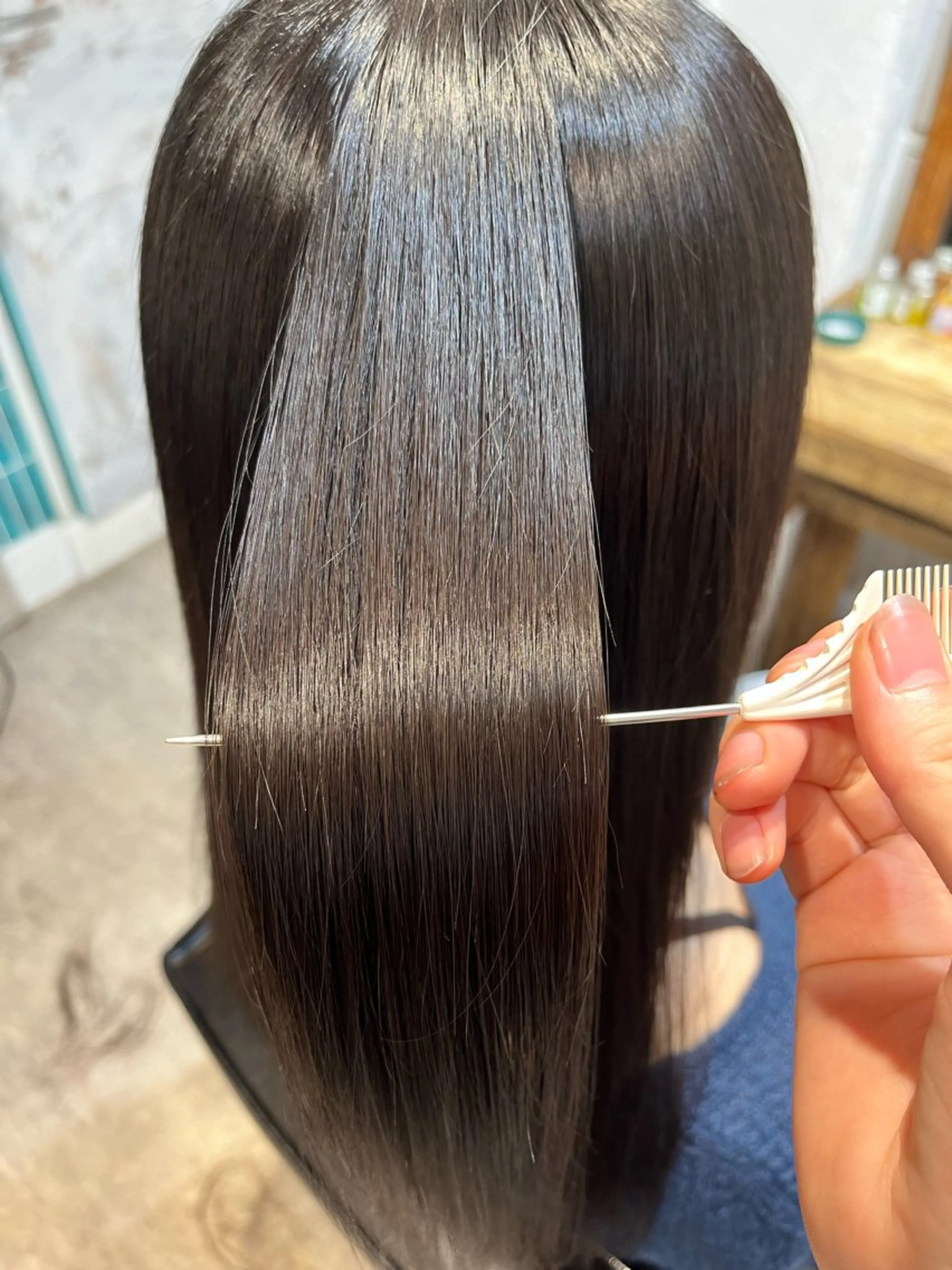 セミロング 新宿デザインカット 👶RENAのヘアスタイル