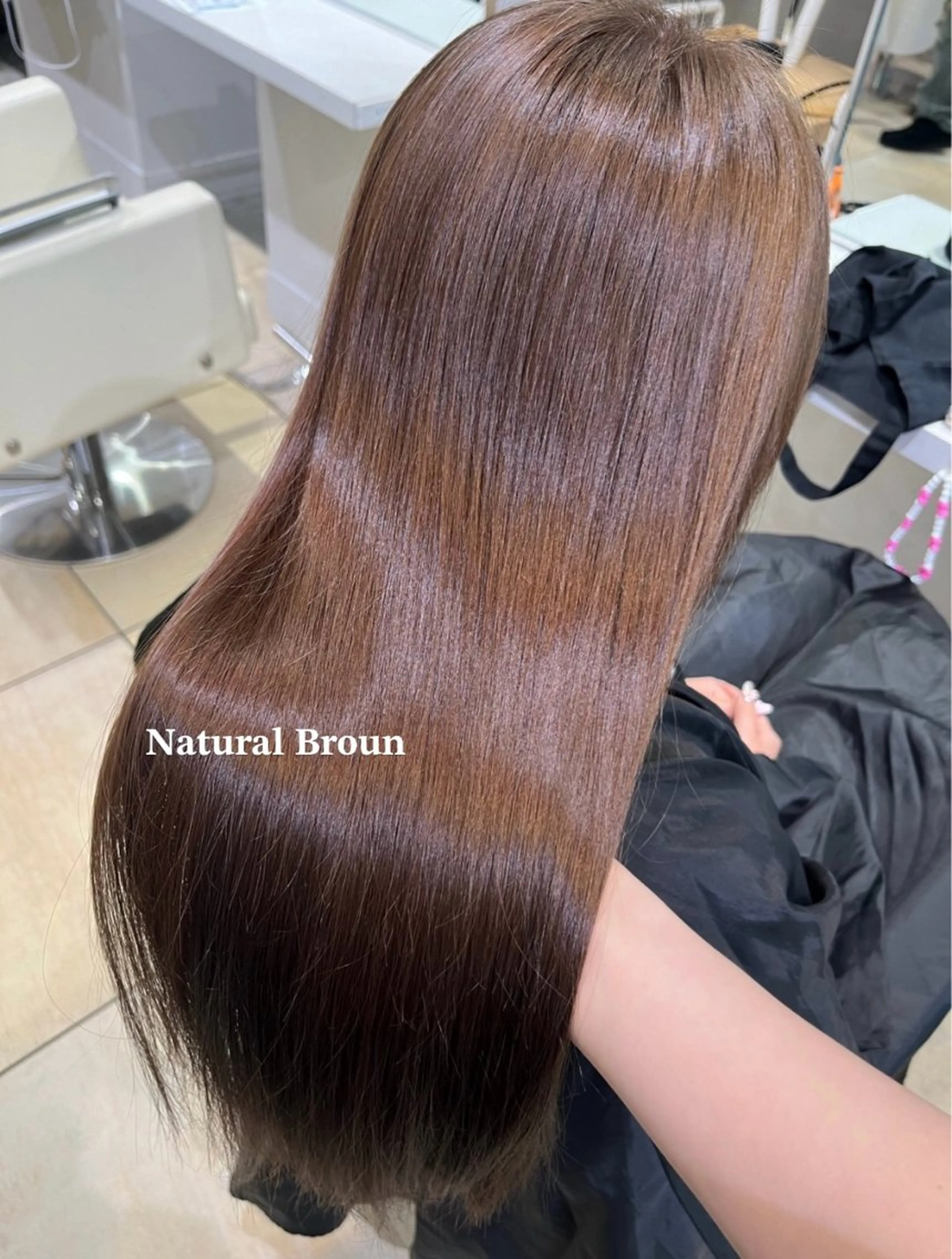 ロング カラー ブラウンカラー トリートメント ヘアカラー トリートメント 暖色カラー/ NOA.⋆𝜗𝜚のヘアスタイル