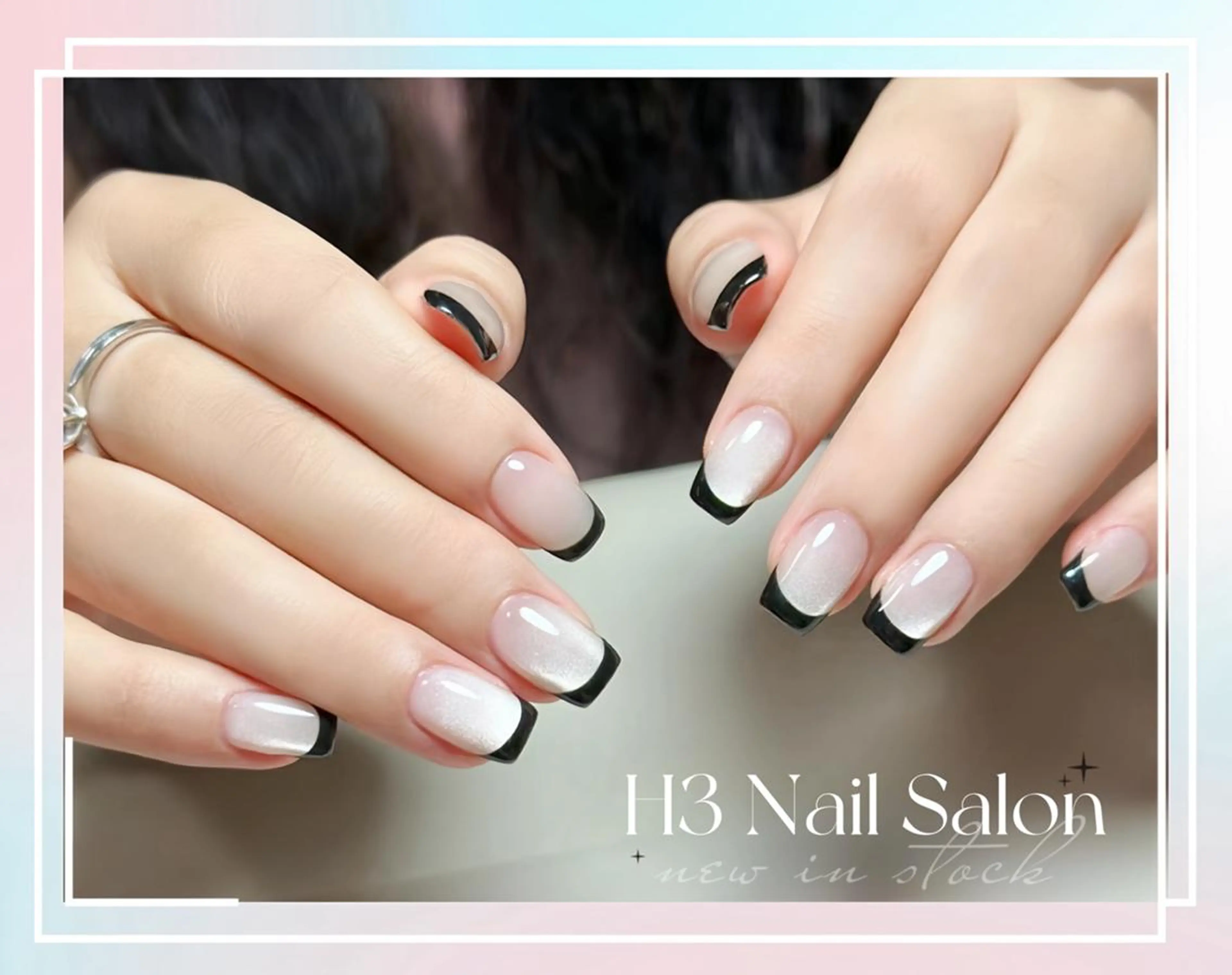ミディアム Dione Nail 長さだし モデル募集のネイルデザイン