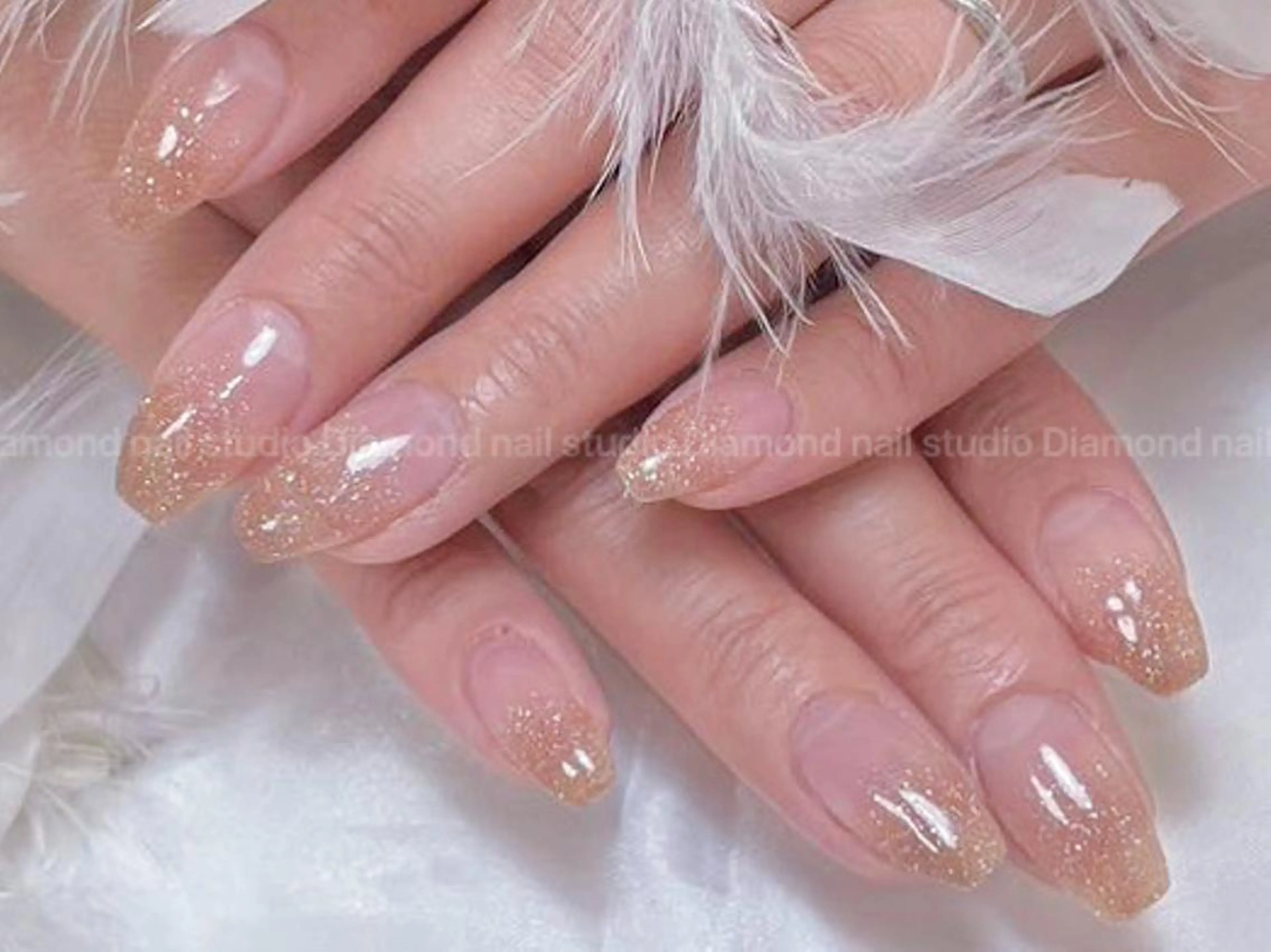 ネイル アートネイル オーロラネイル ガーリー キラキラネイル 韓国ネイル ハンドネイル DIAMOND Nail🍒のネイルデザイン