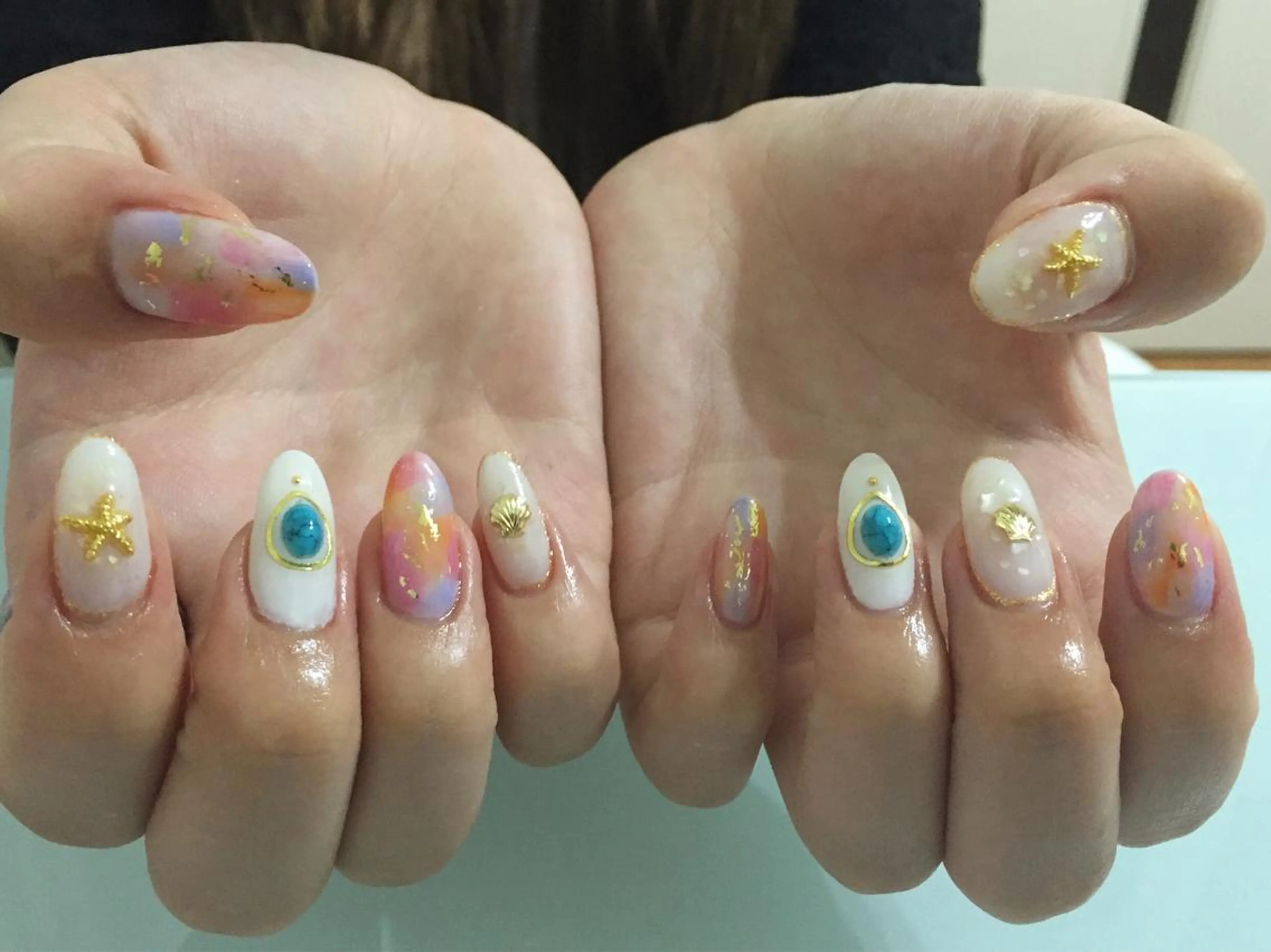 ネイル nail & eyelash Sympa 新横浜所属・𝓢𝔂𝓶𝓹𝓪 𝓜iwako🐰ᩚのネイルデザイン