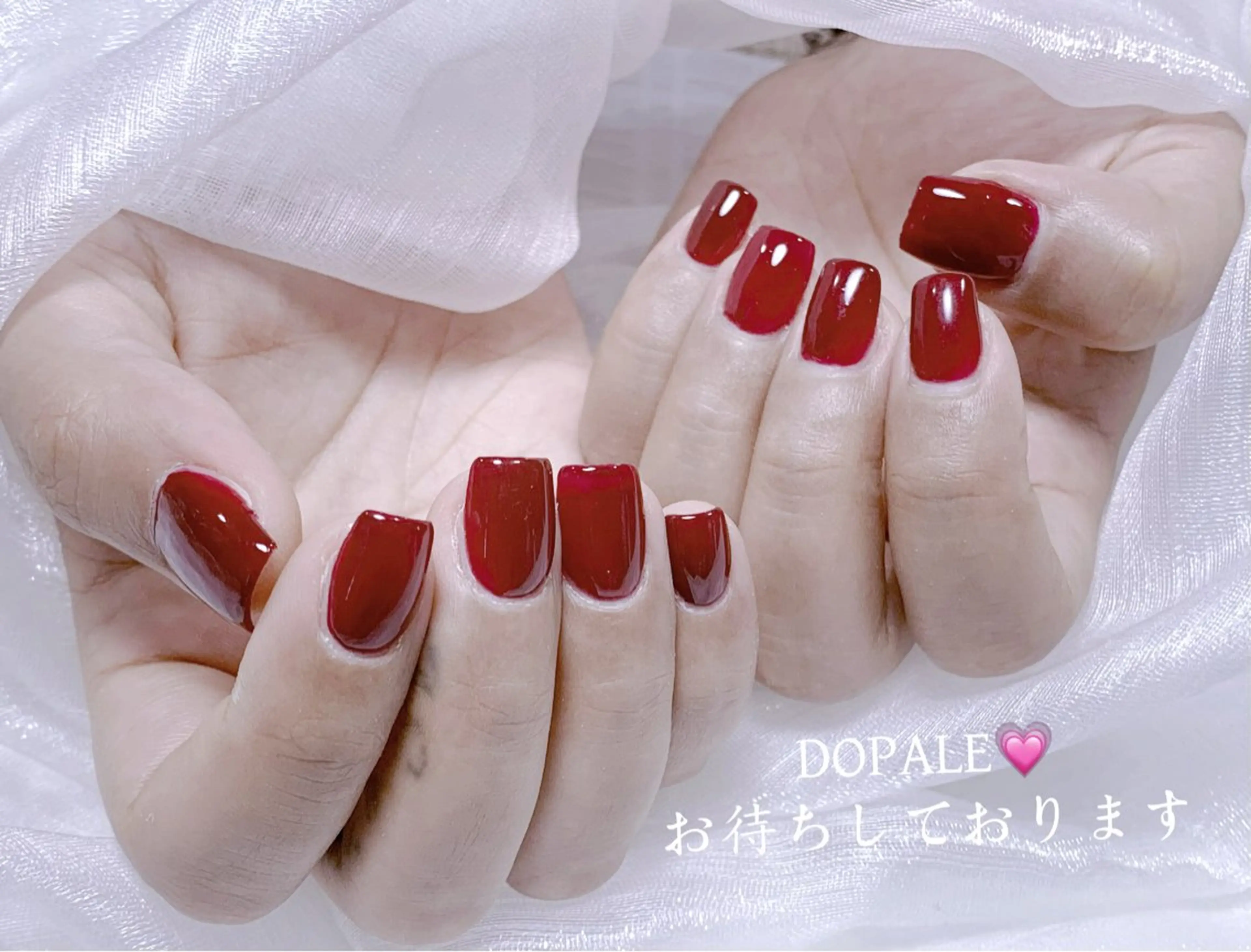 ネイル ワンカラーネイル U·Mi nail salon所属・U·Mi 上野御徒町容のネイルデザイン