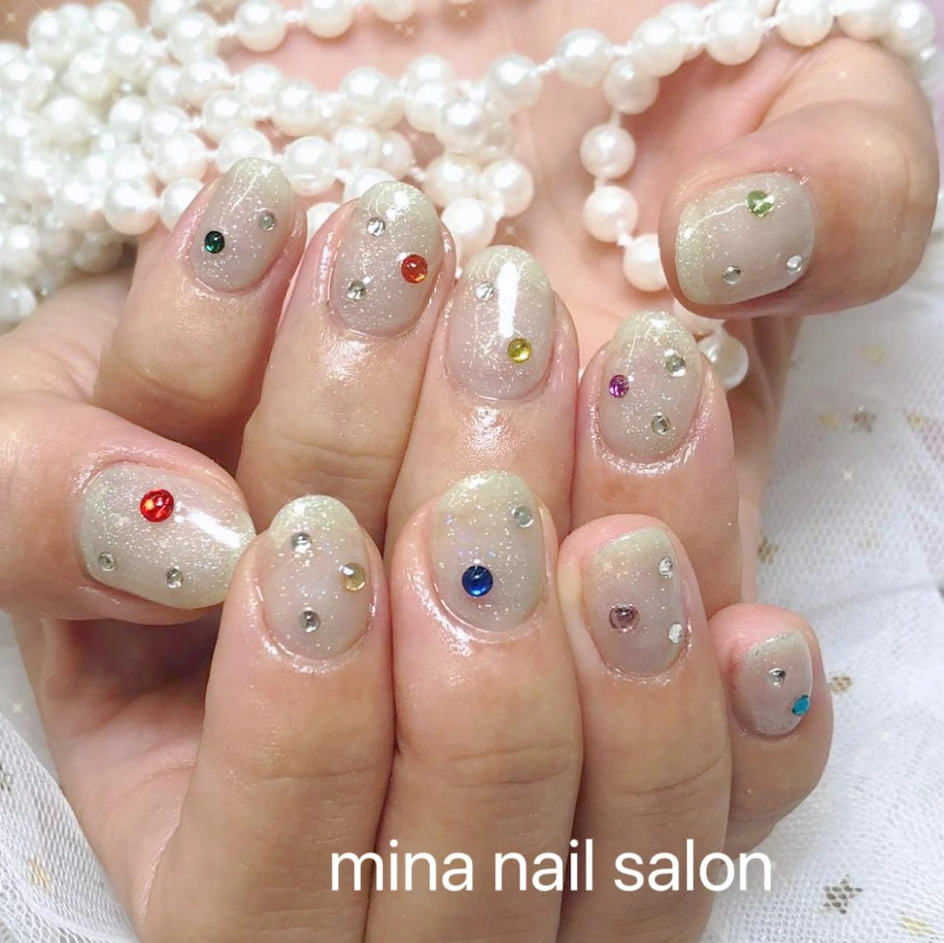 ネイル ハンドネイル Mina🧸 韓国風ネイル🎀のネイルデザイン
