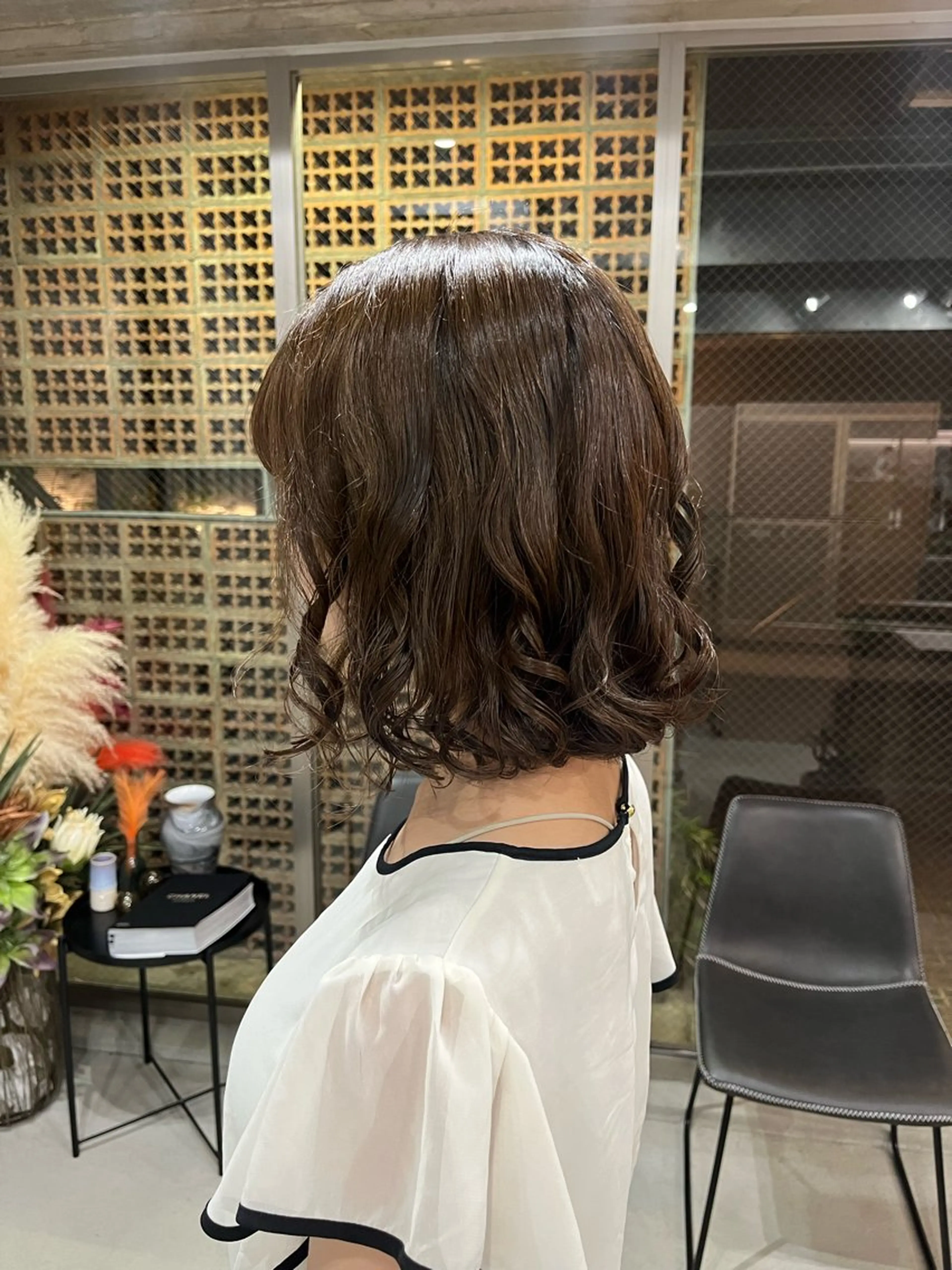 ショート パーマ カット パーマ ロングパーマ木村 ボブパーマのヘアスタイル