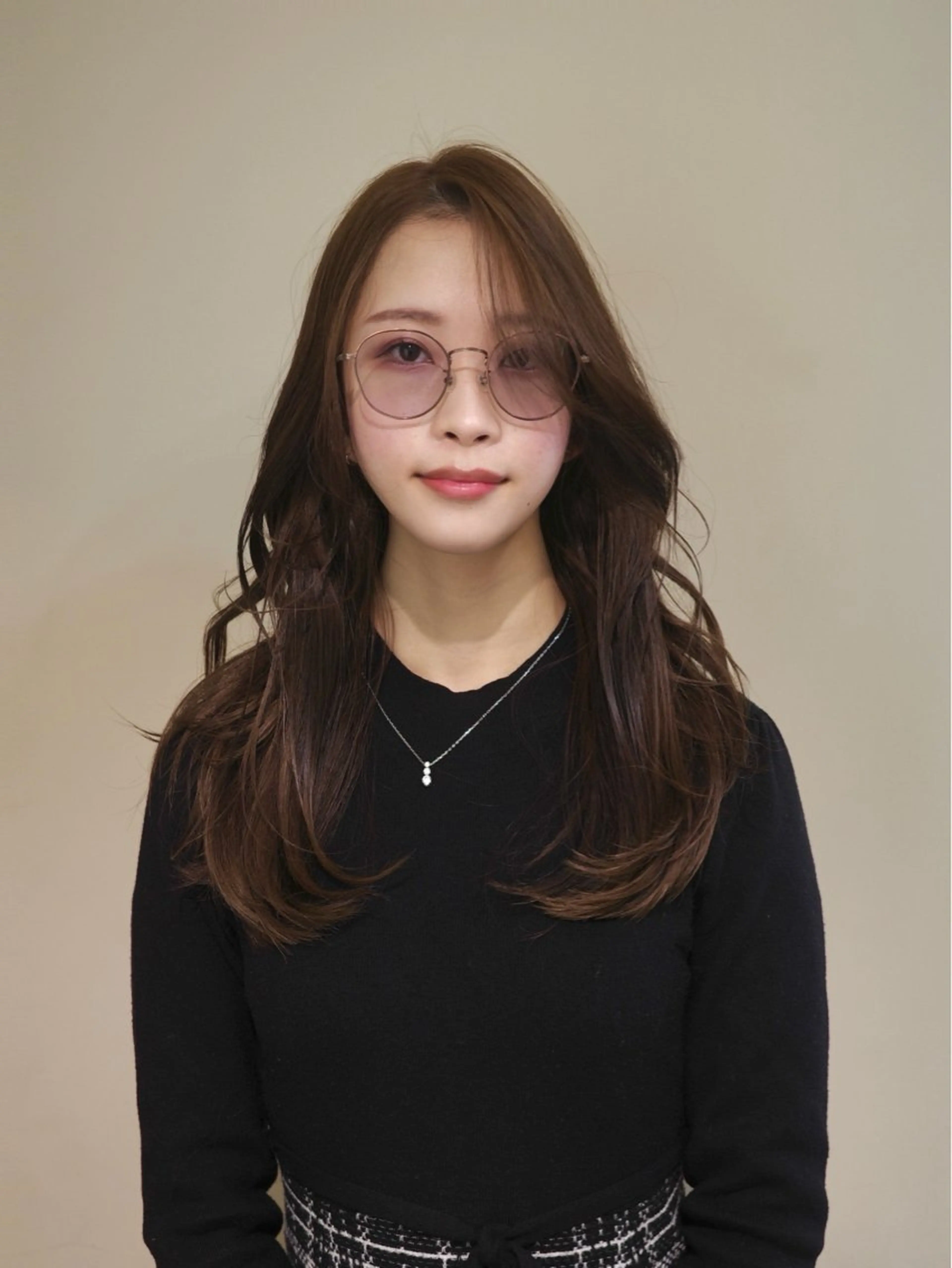 ロング カラー アディクシーカラー バレイヤージュ ブリーチ デザインカラー ダブルカラー カット ヘアカラー トリートメント 色気レイヤーカット 大和健生のヘアスタイル