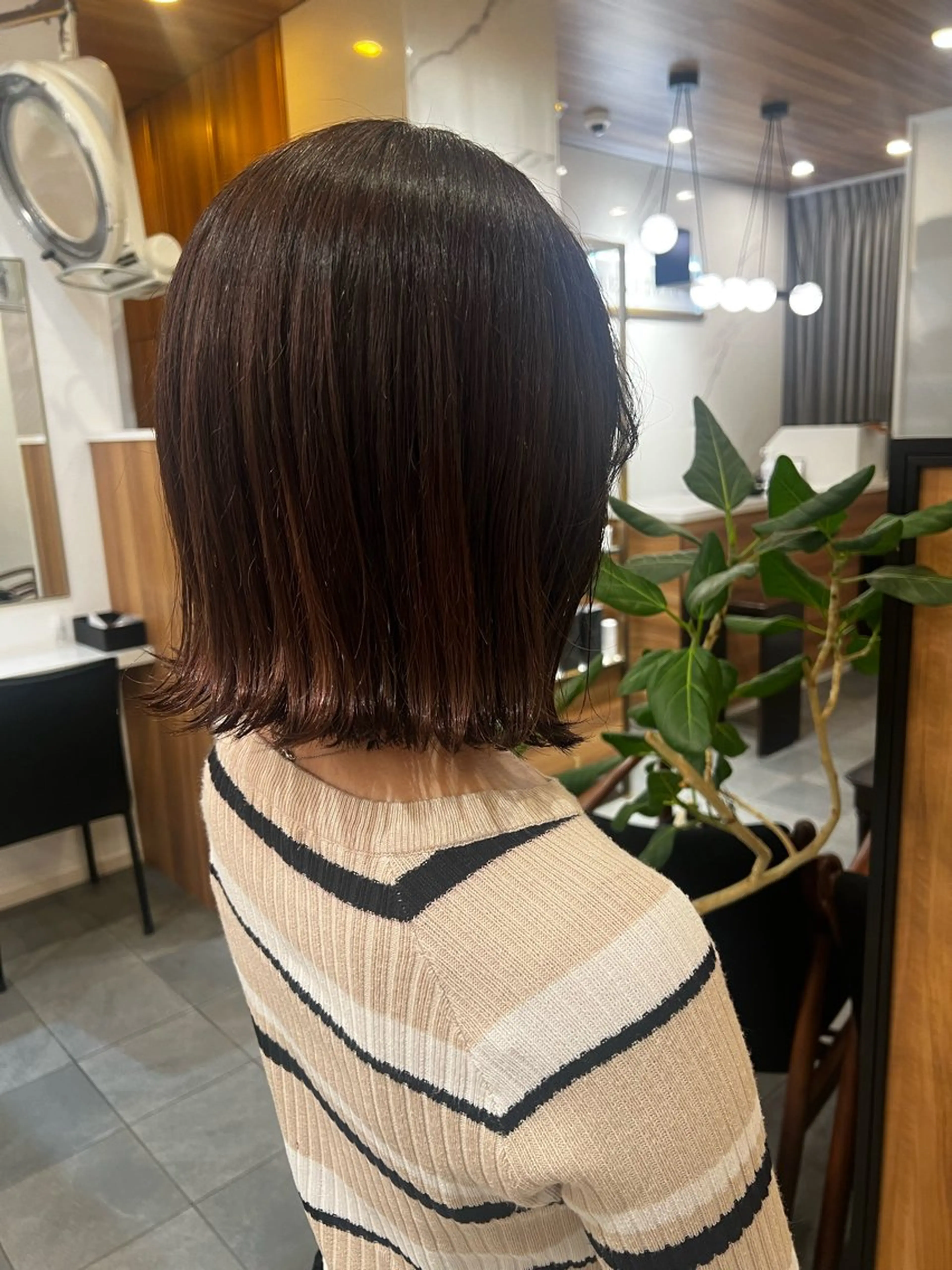 ショート カラー ボブ ショートヘア ストレートパーマ🦢 ユメのヘアスタイル